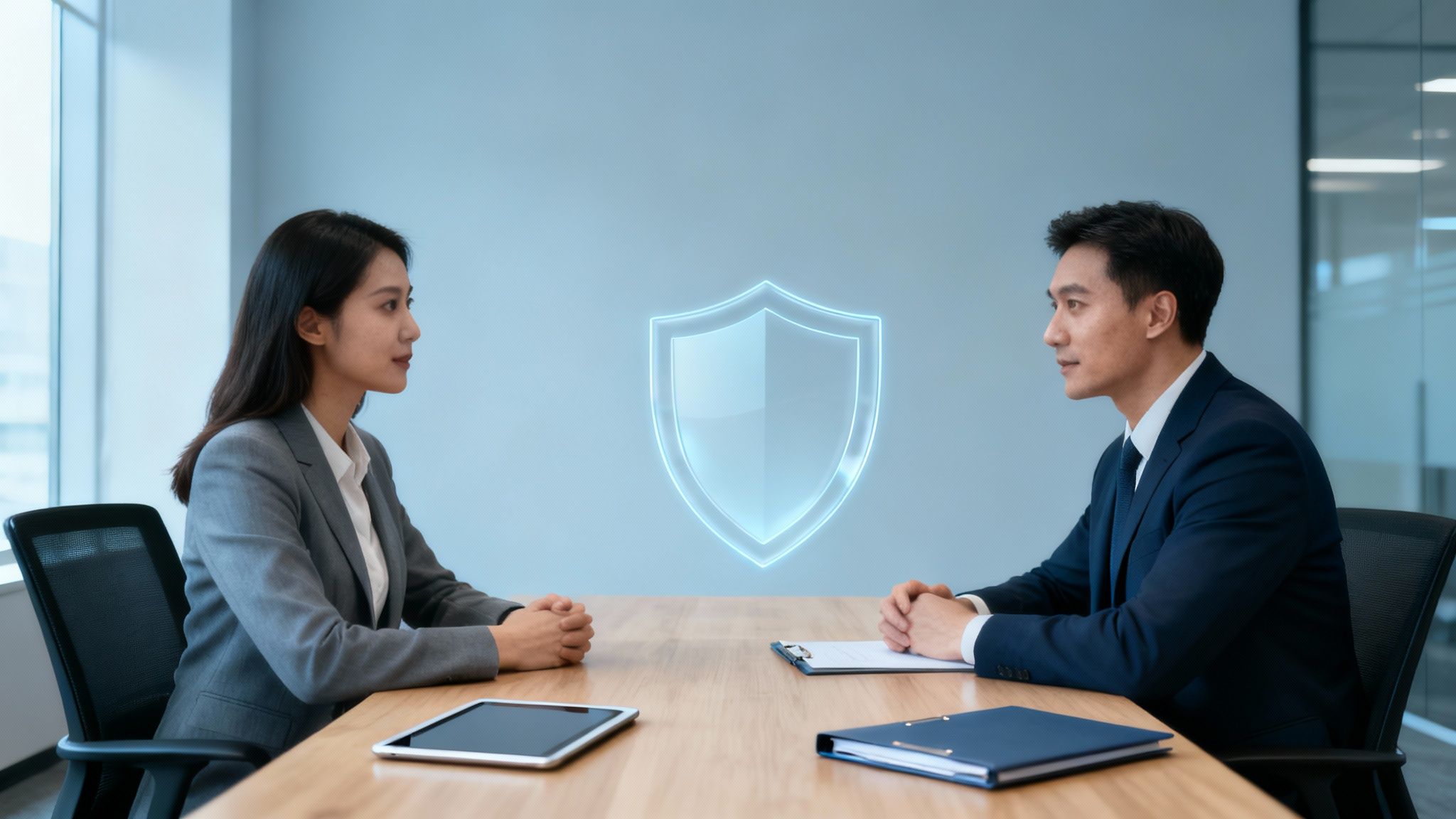 Candidat réalisant une évaluation de risque pré-embauche