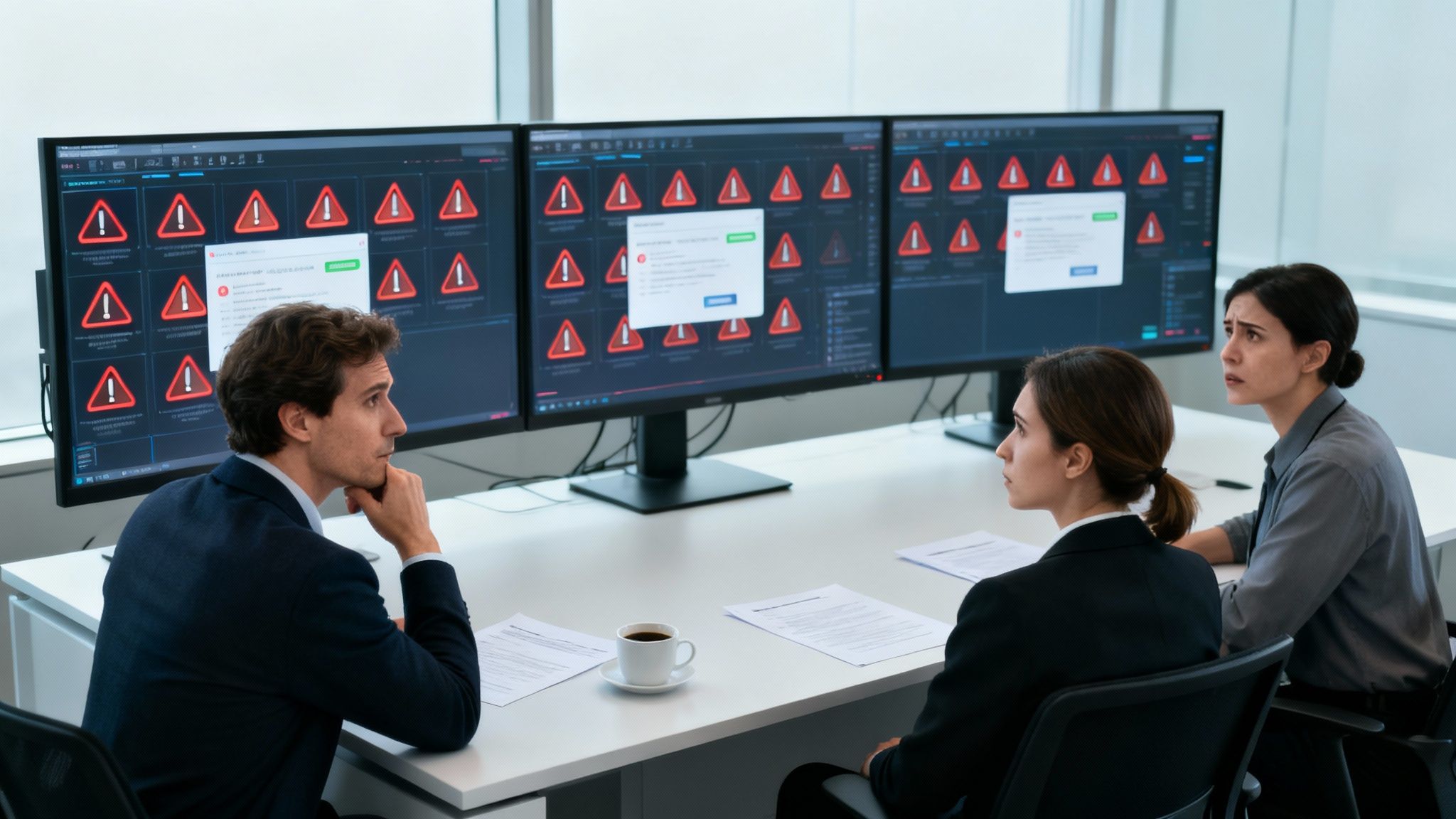 Illustration of employee access creating insider threat prevention challenges