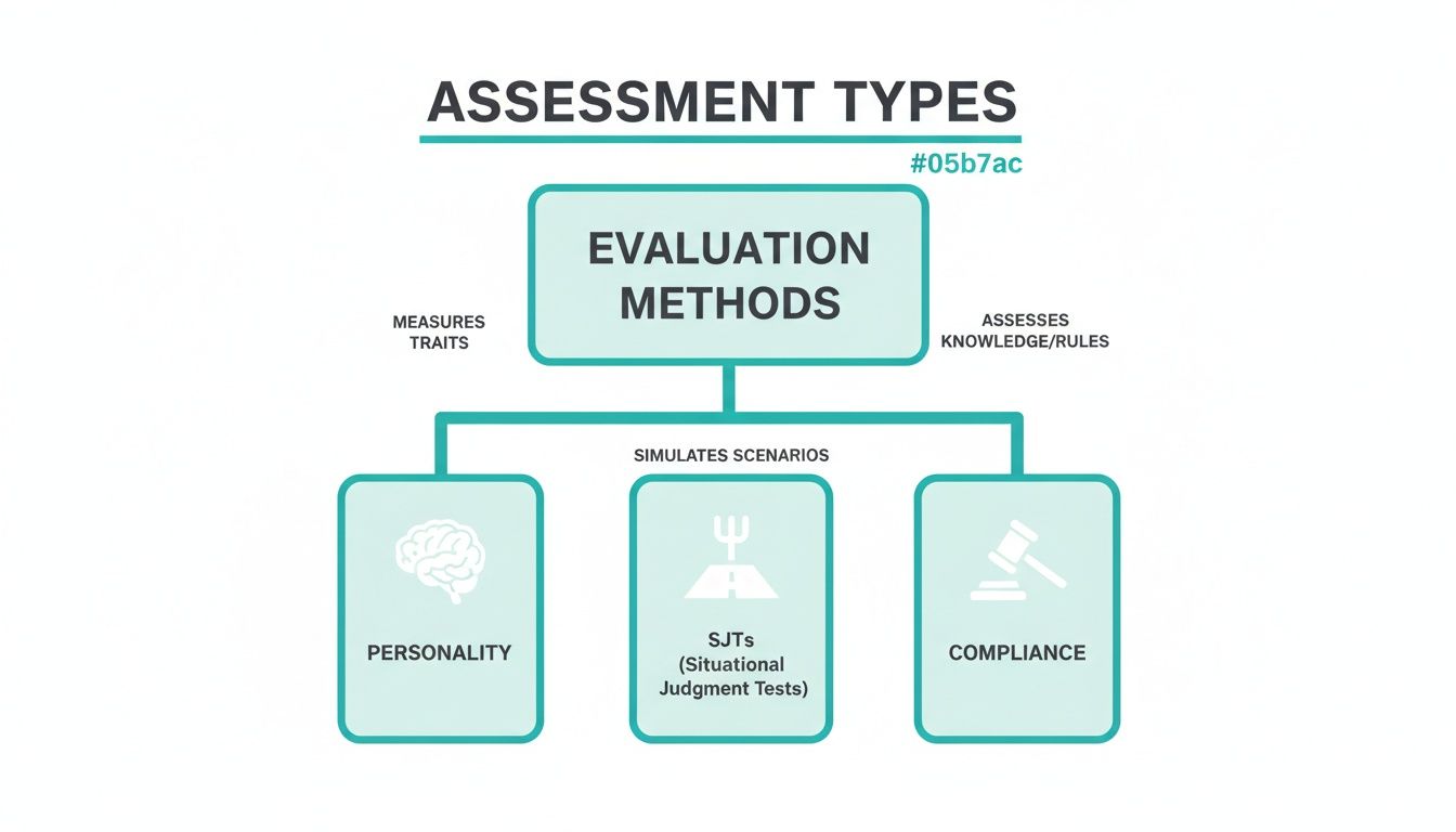 Hiring team using behavioral assessments for risk management