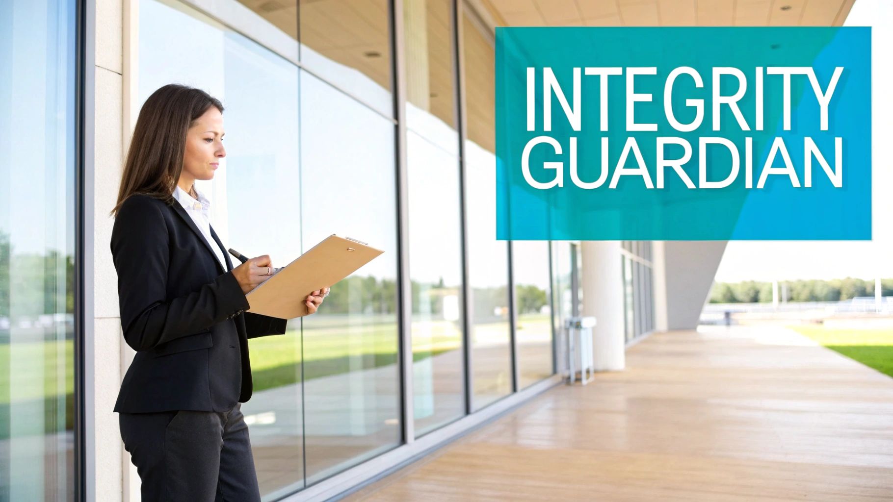 Inspector general reviewing audit findings for compliance oversight