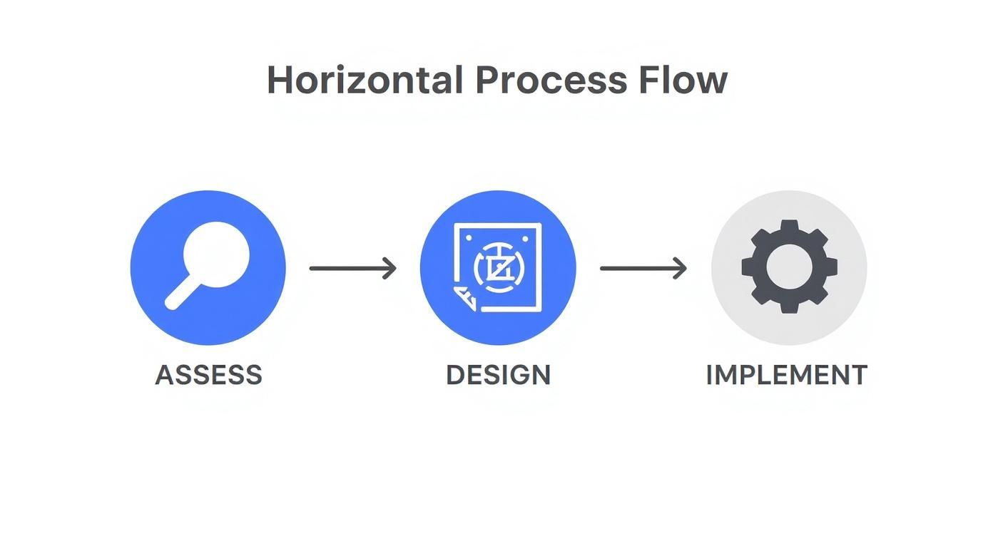 Business leaders discussing compliance strategy and framework design.