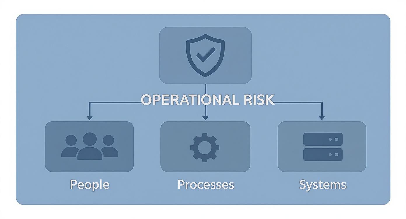 “Risk team reviewing an operational risk management framework workflow.”