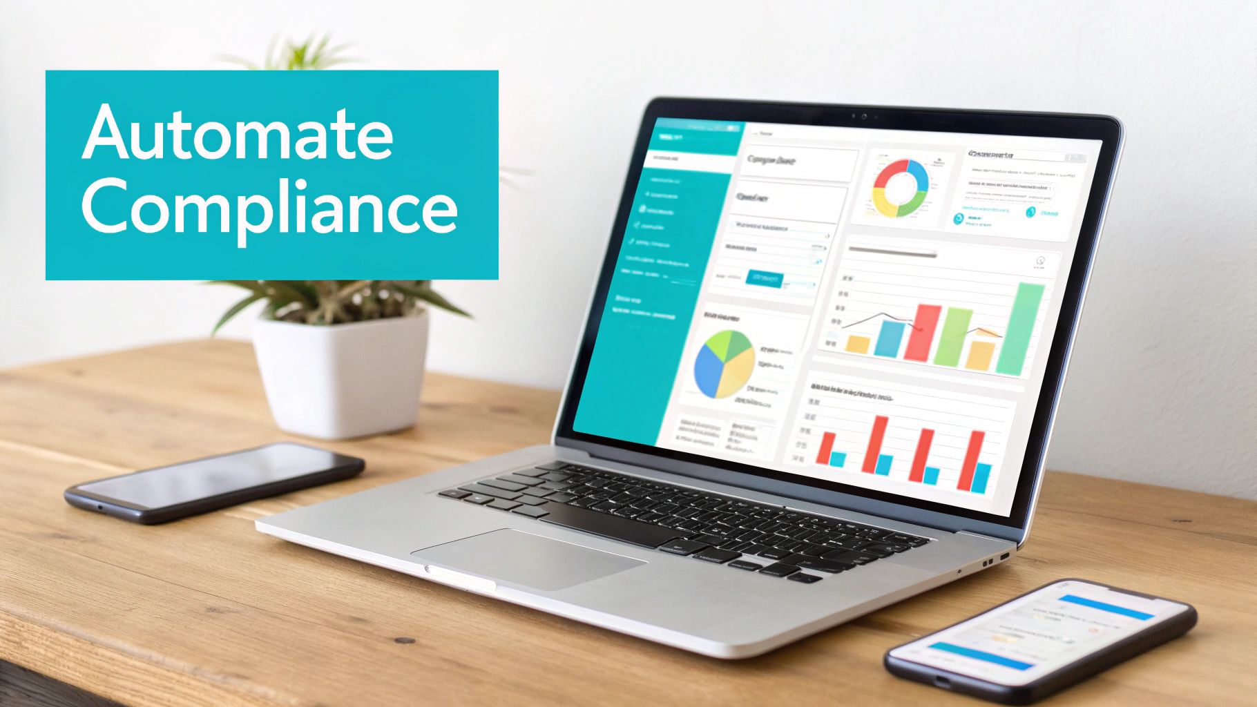 “Dashboard illustrating compliance controls and risk scoring.”