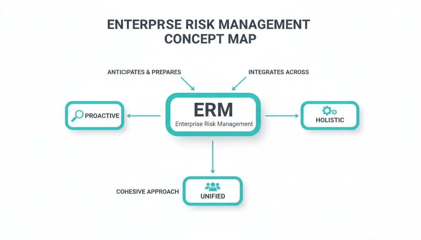 Enterprise risk management strategy dashboard showing unified human-factor risk