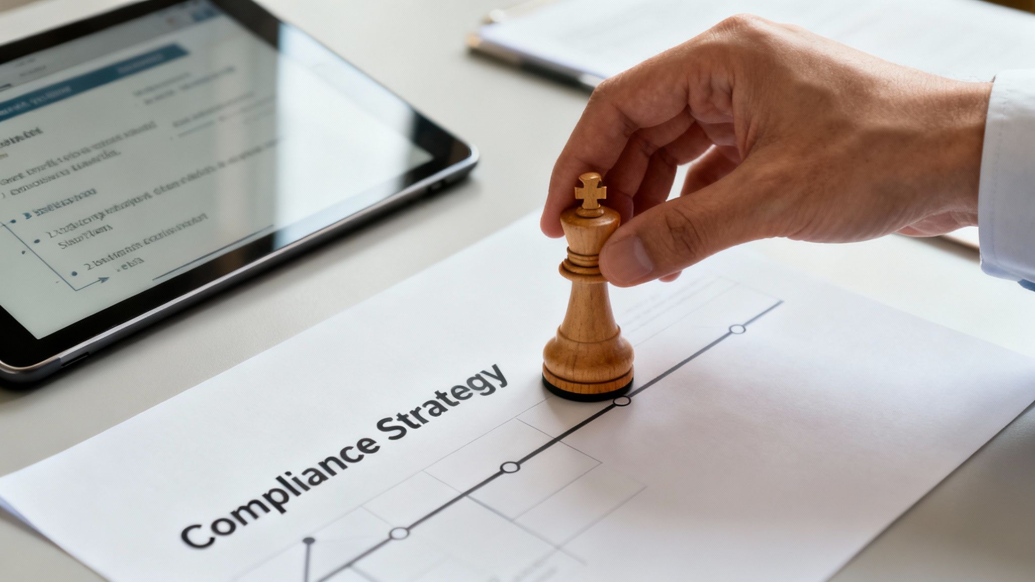 “Team reviewing internal policies for proactive corporate compliance”