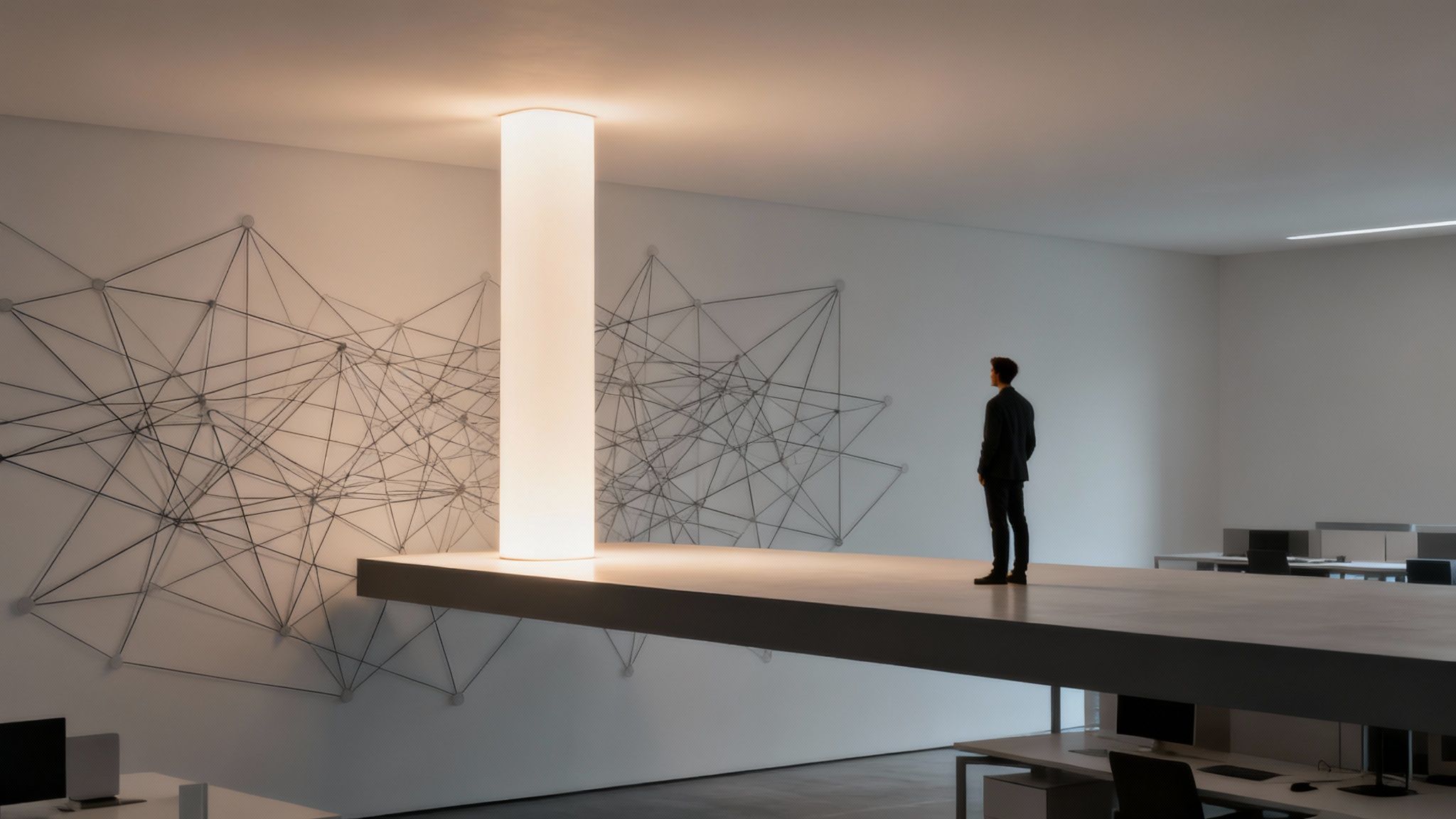 A team collaborating in a modern office, representing a proactive and ethical work environment.