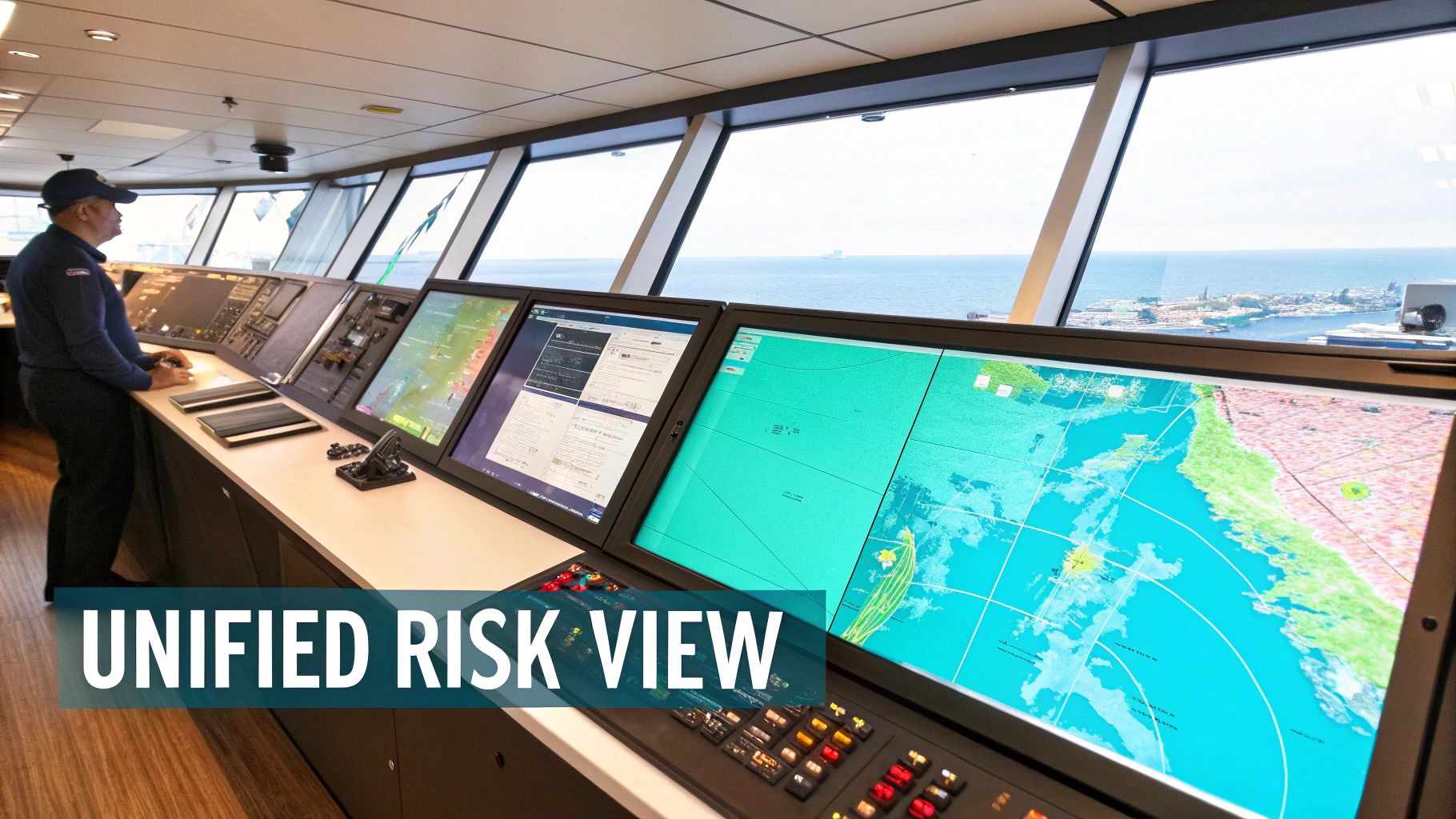 Enterprise and risk management dashboard showing unified risk view