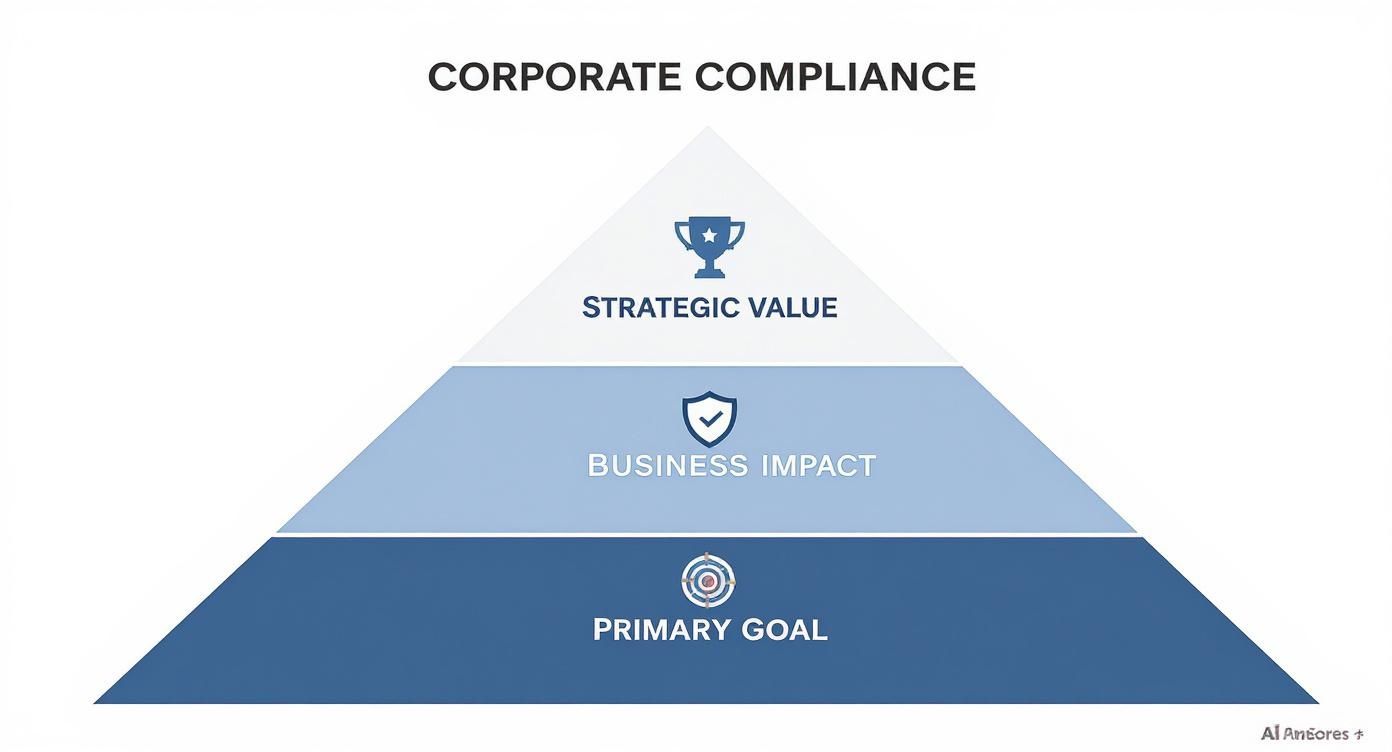“Dashboard showing proactive corporate compliance risk indicators”