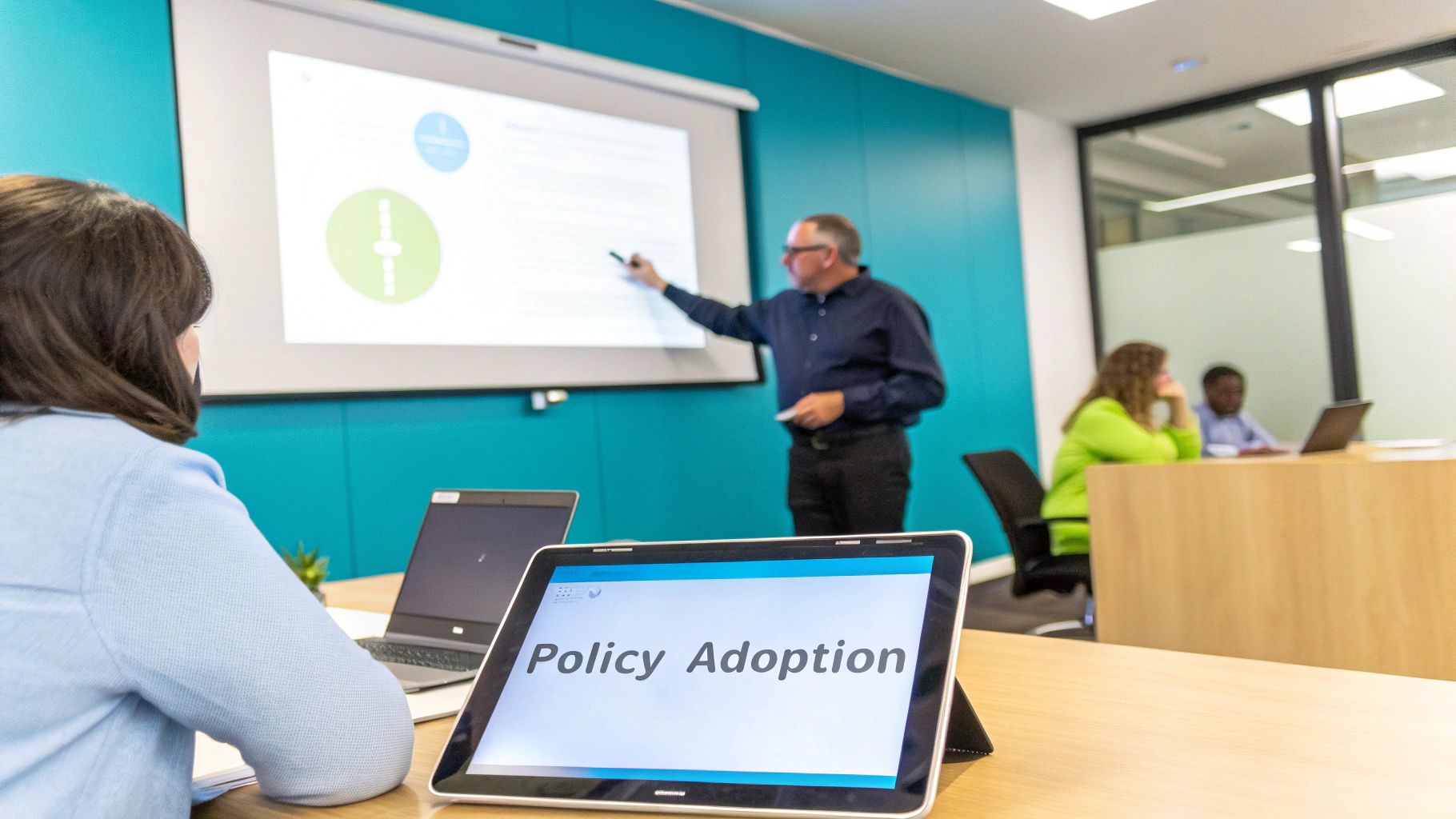 Équipes RH appliquant des politiques de travail modernes