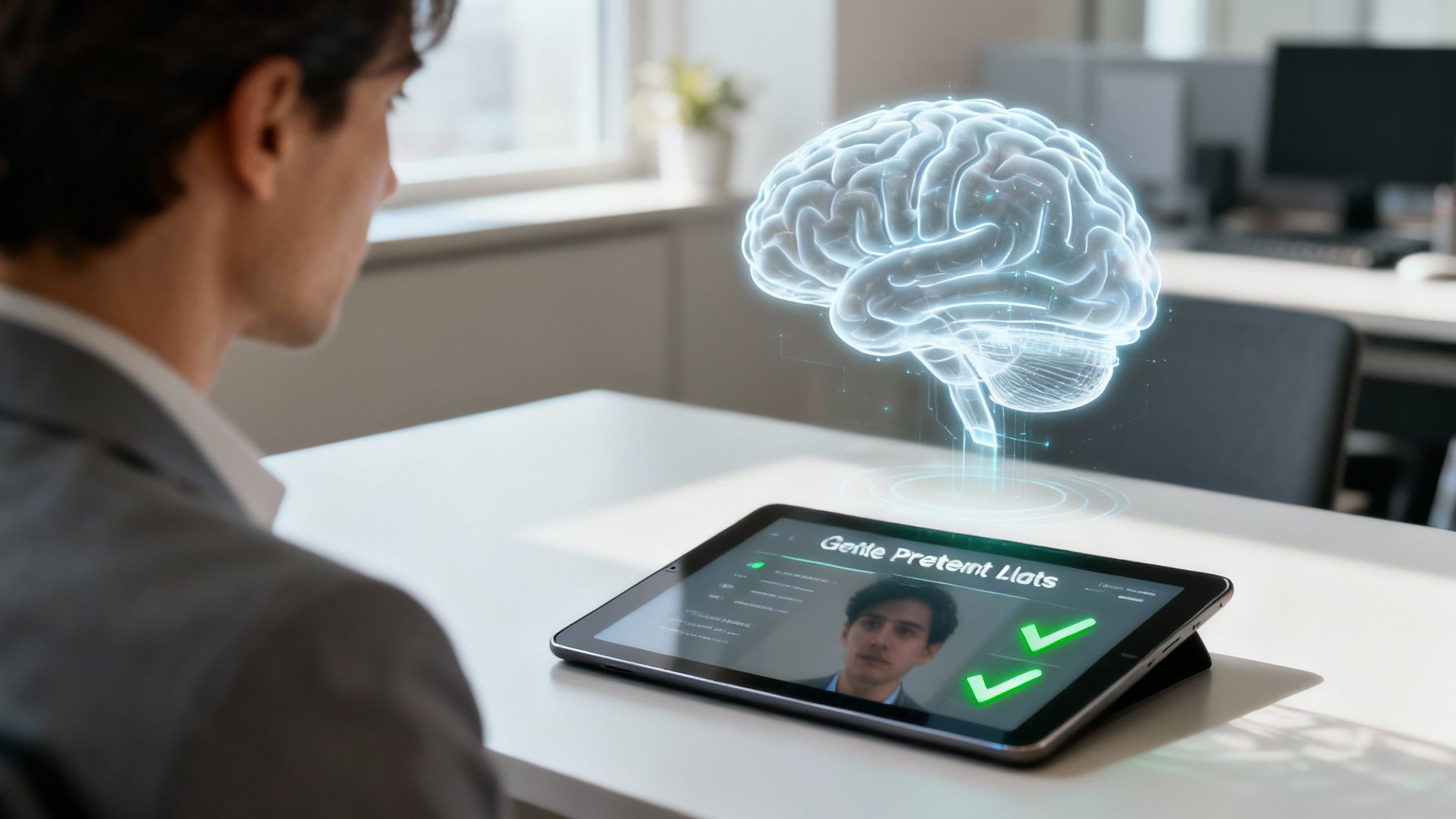 Tela com análises de riscos alimentadas por IA