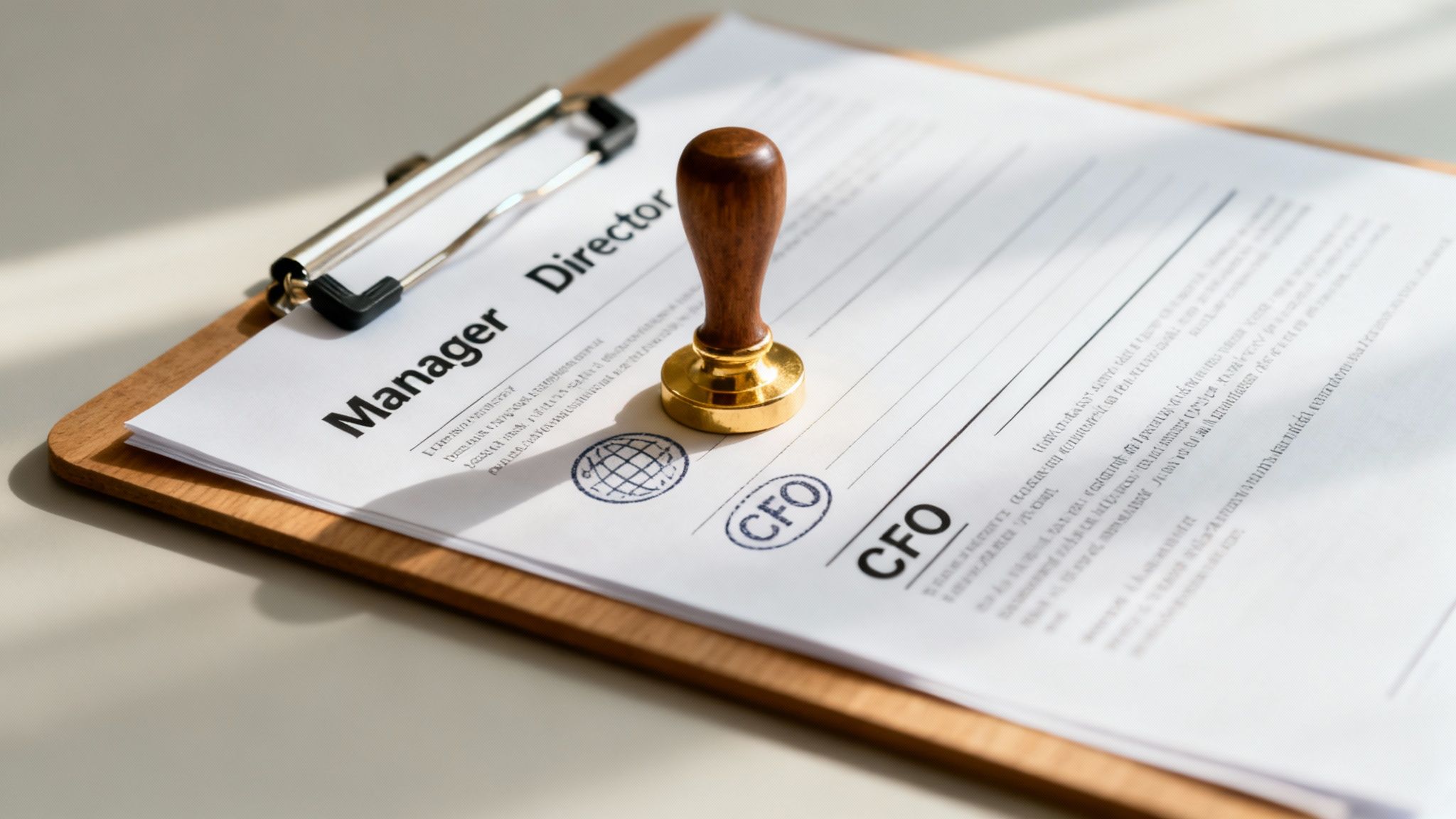 Audit and governance workflow illustrating internal control steps