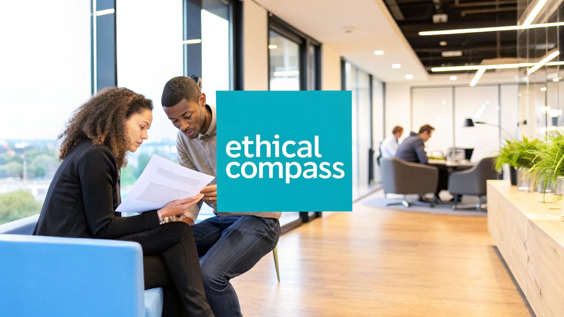 Éthique au travail illustrée comme valeurs d’entreprise