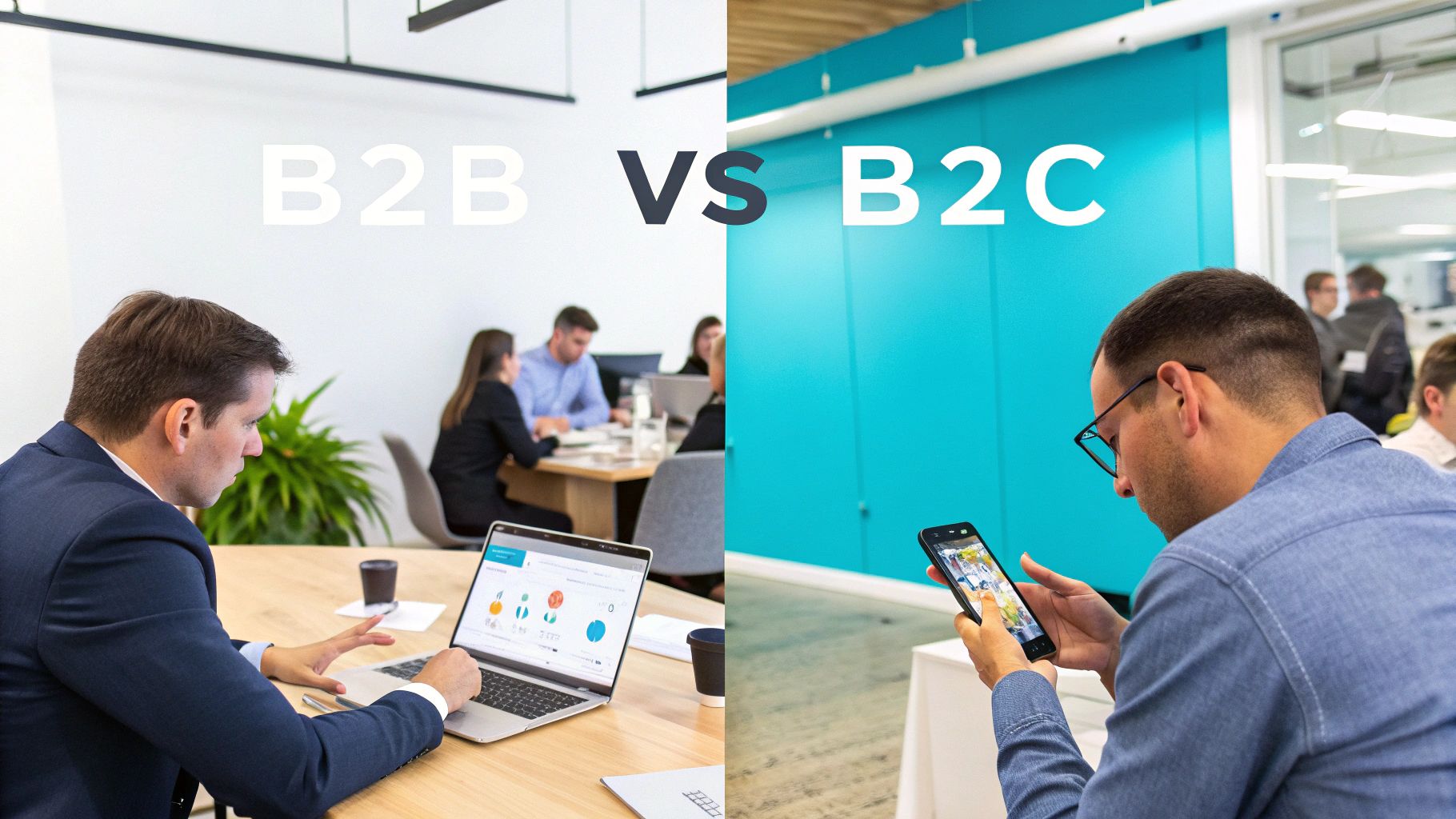 Comparison between traditional software and the B2B SaaS model