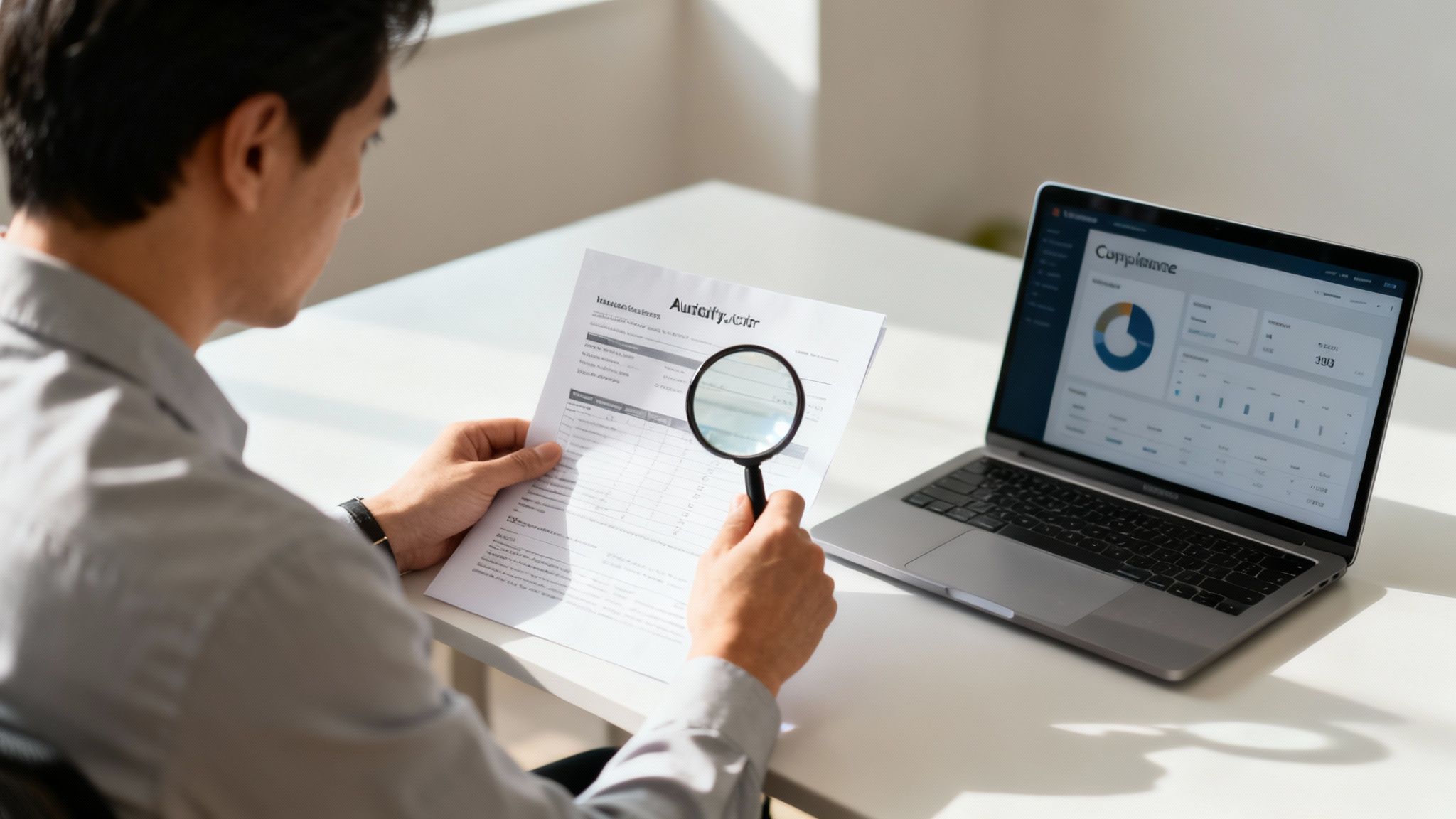 Board risk committee reviewing governance dashboards