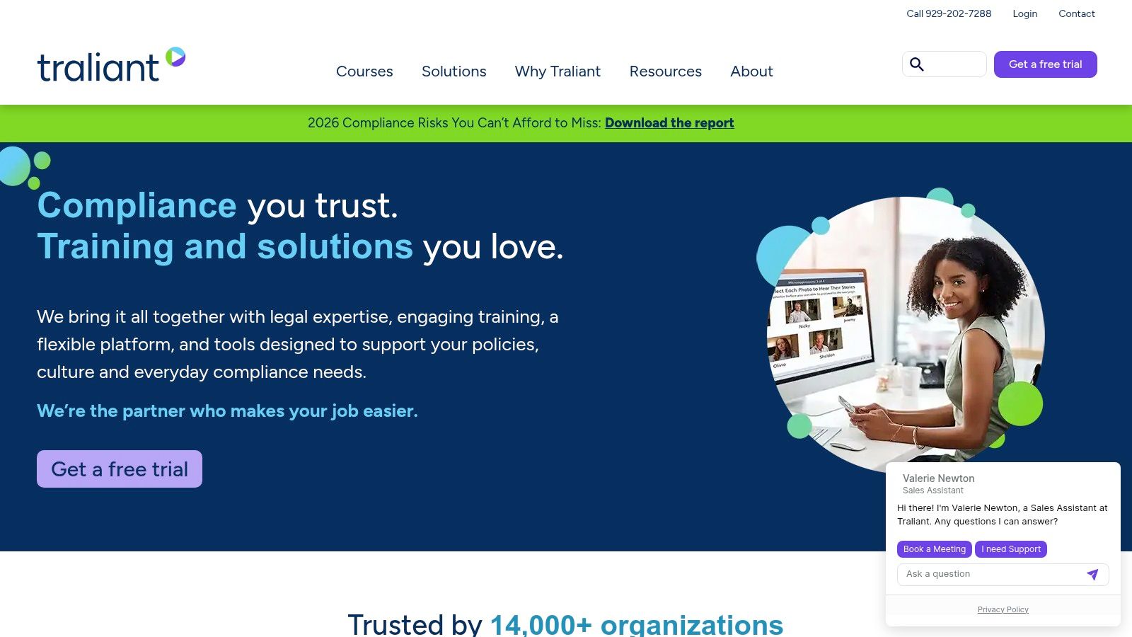 “LMS dashboard showing completion metrics for integrity training courses”