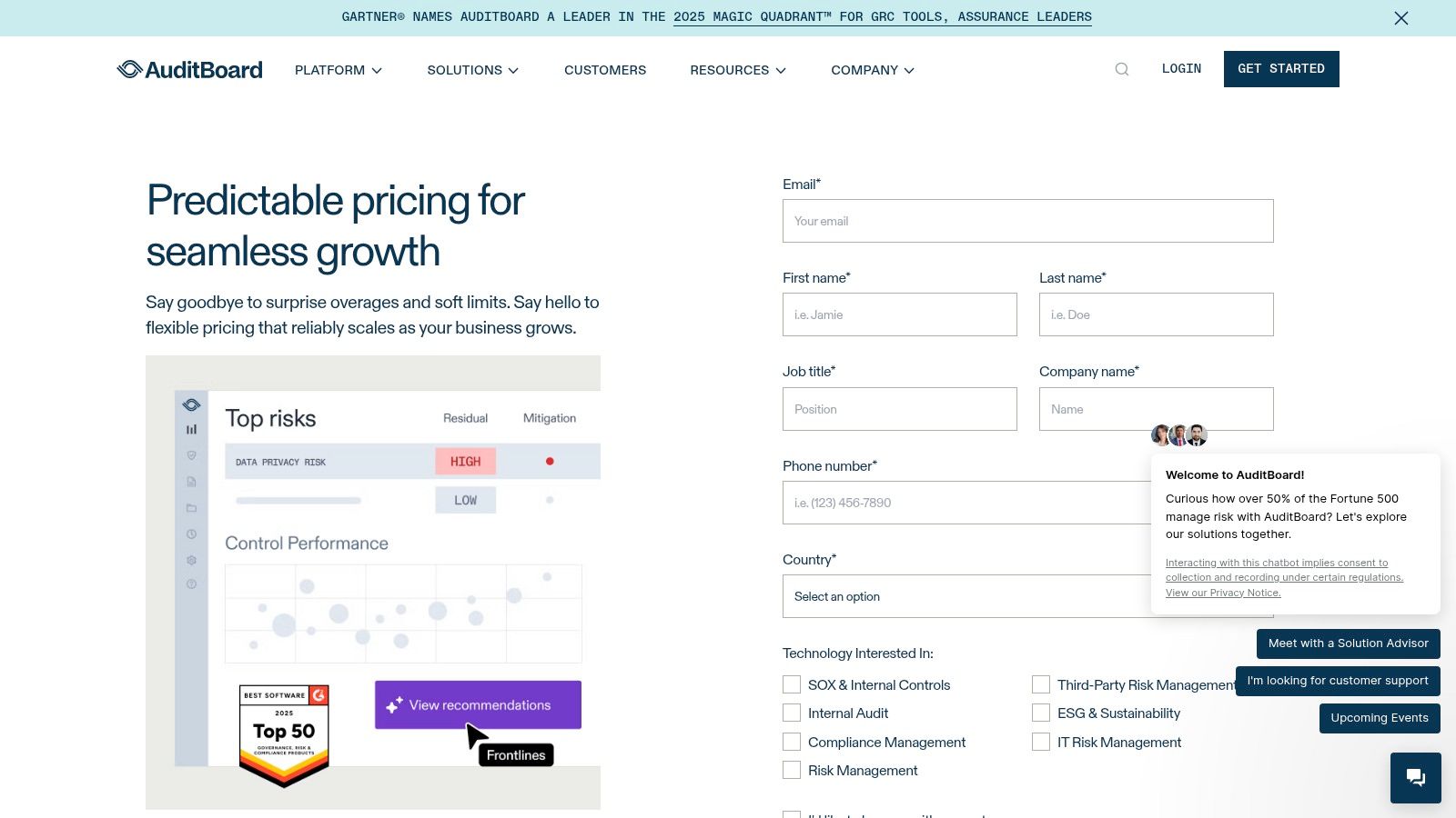 Governance risk and compliance software for insider risk prevention