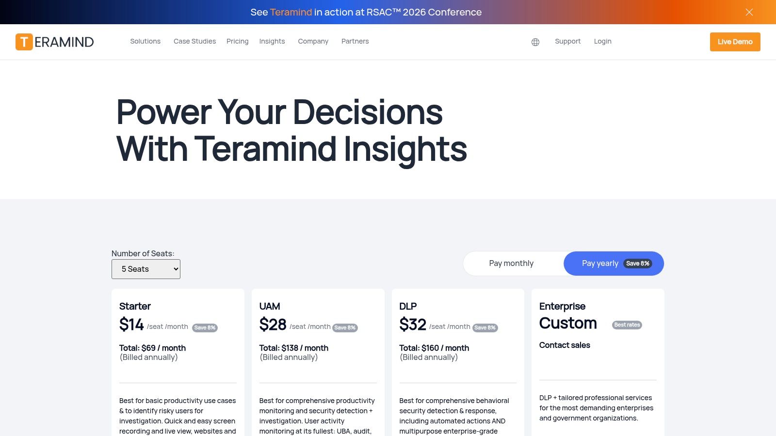 Teramind (UAM, DLP, Ameaça Interna)