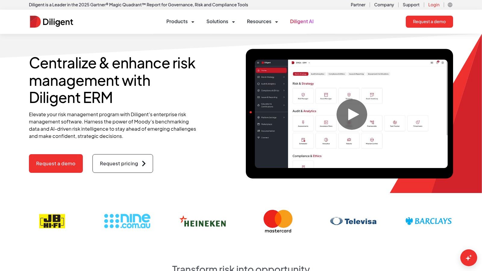 Diligent ERM (Diligent One Platform)