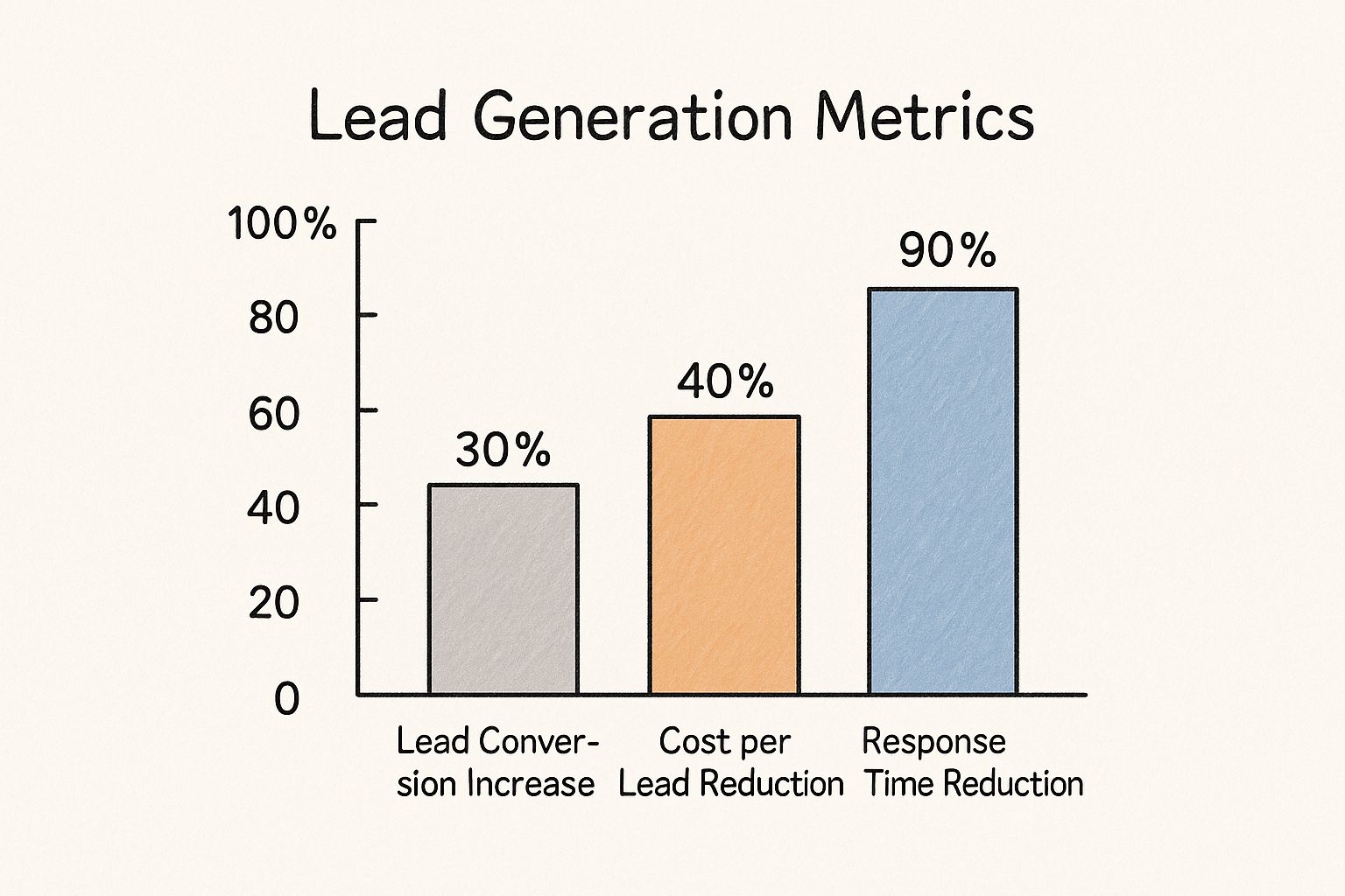 Infographic about lead generation chatbot