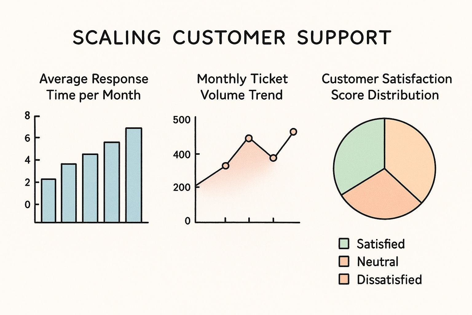Infographic about scaling customer support