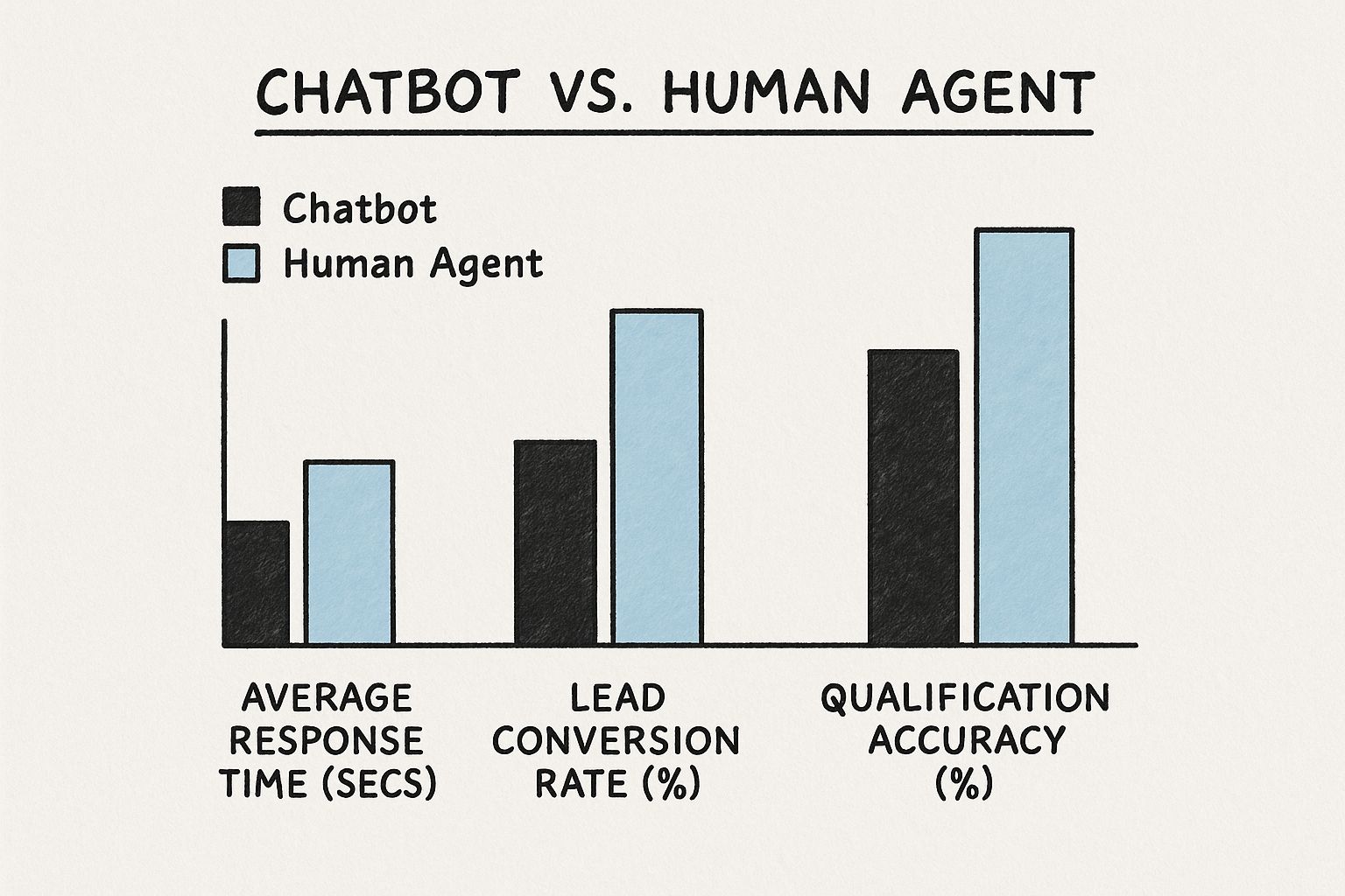Infographic about how do chatbots qualify leads