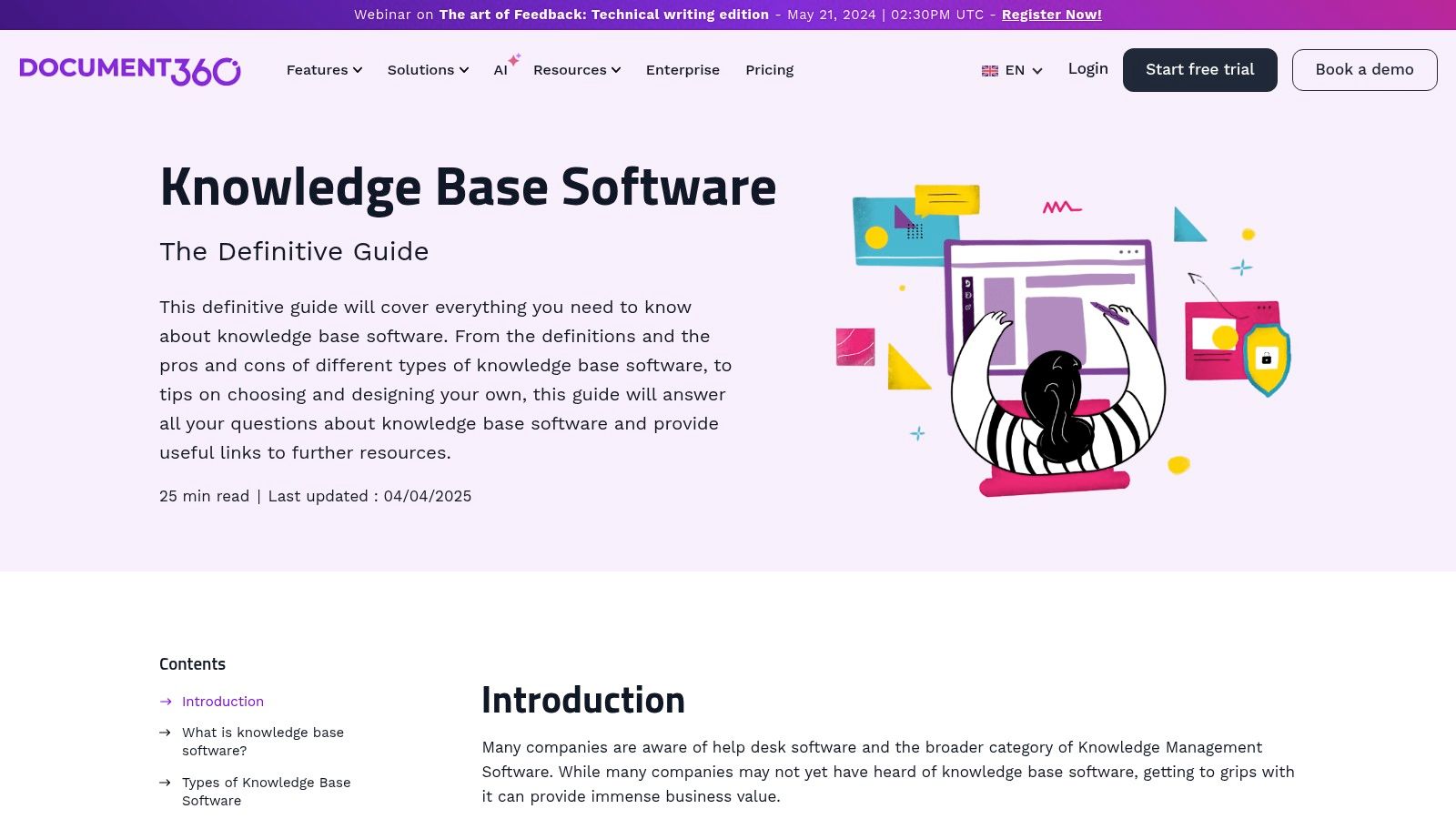 Document360 Knowledge Base Template