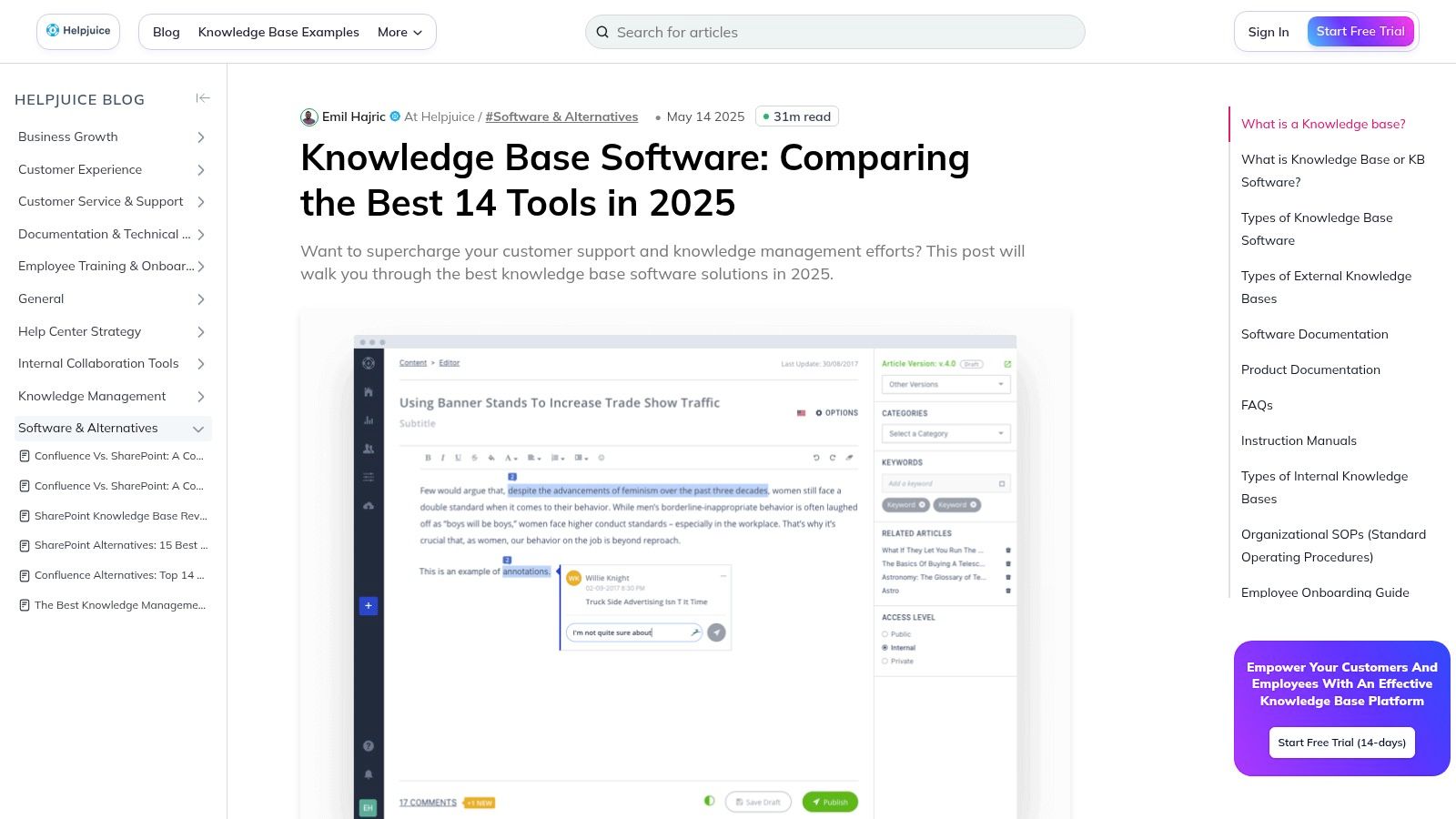 Helpjuice Knowledge Base Template