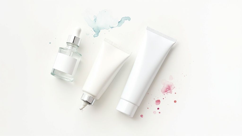 A woman smiling, showcasing her healthy and vibrant skin.