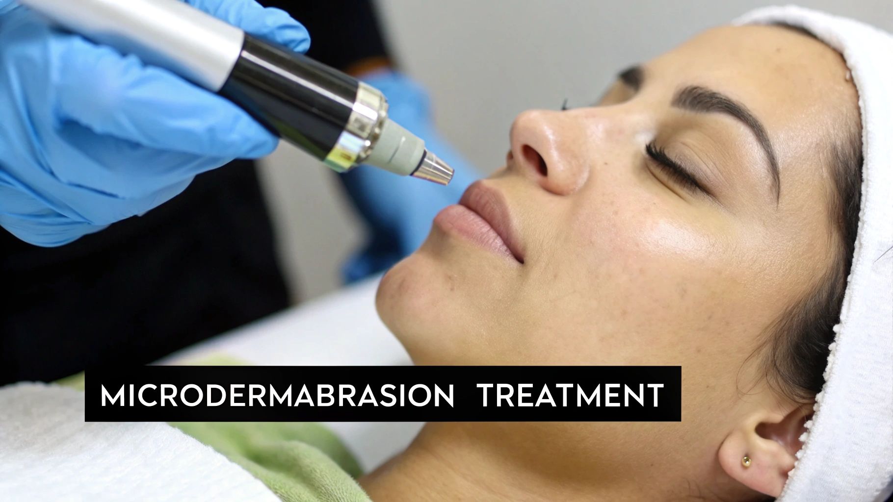 A professional administering an injectable facial treatment A professional administering an injectable facial treatment