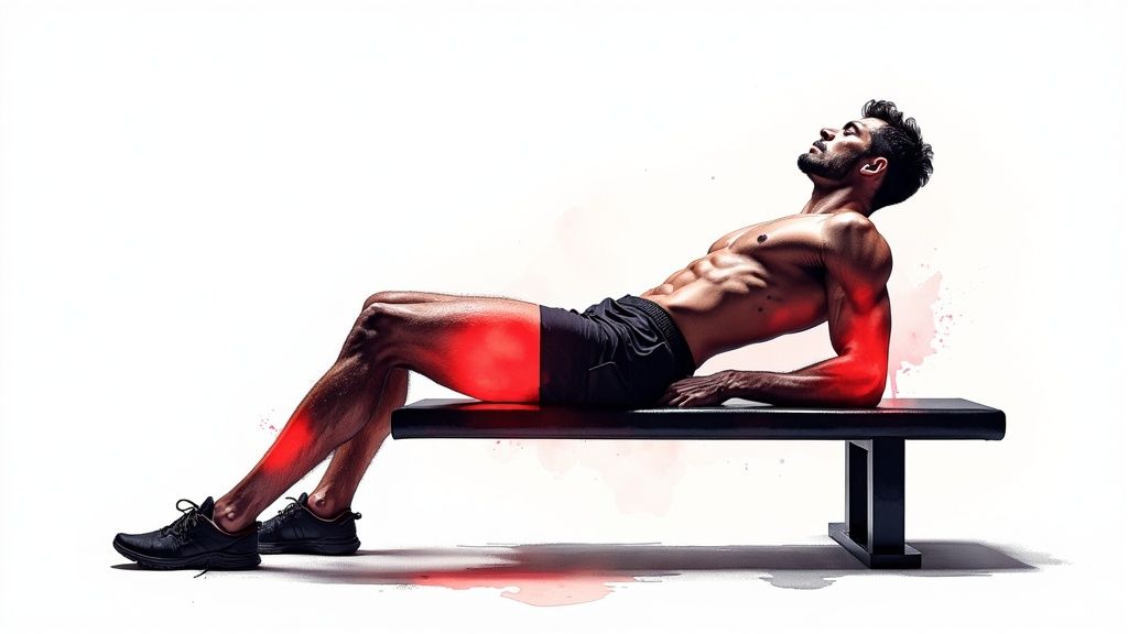 Athletes using red light therapy for enhanced muscle recovery and performance.