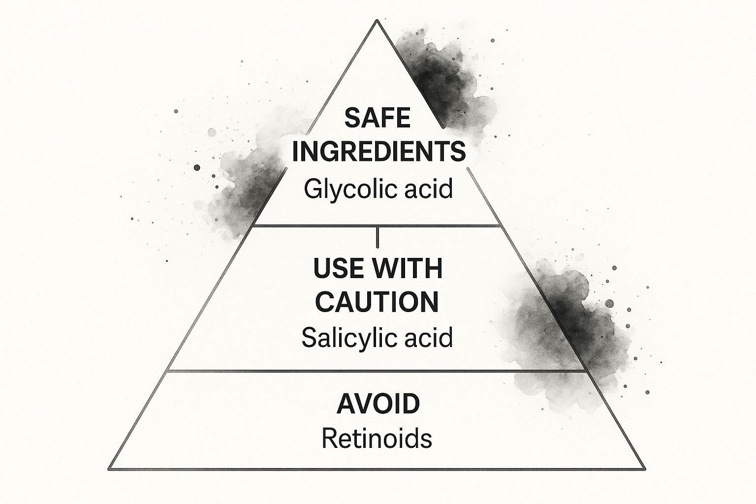 Infographic about pregnancy safe acne face wash