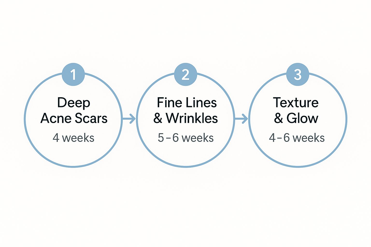 Infographic about how often should micro needling be done