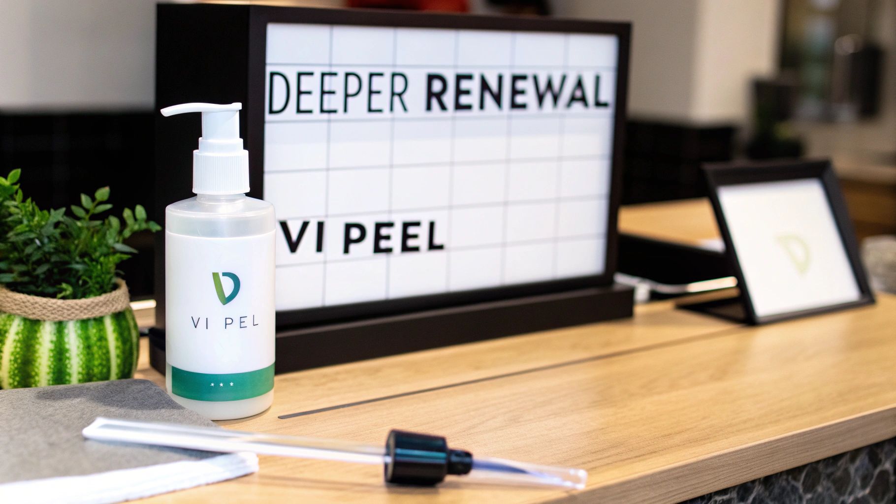 VI Peel Precision Plus showing the product box and vials