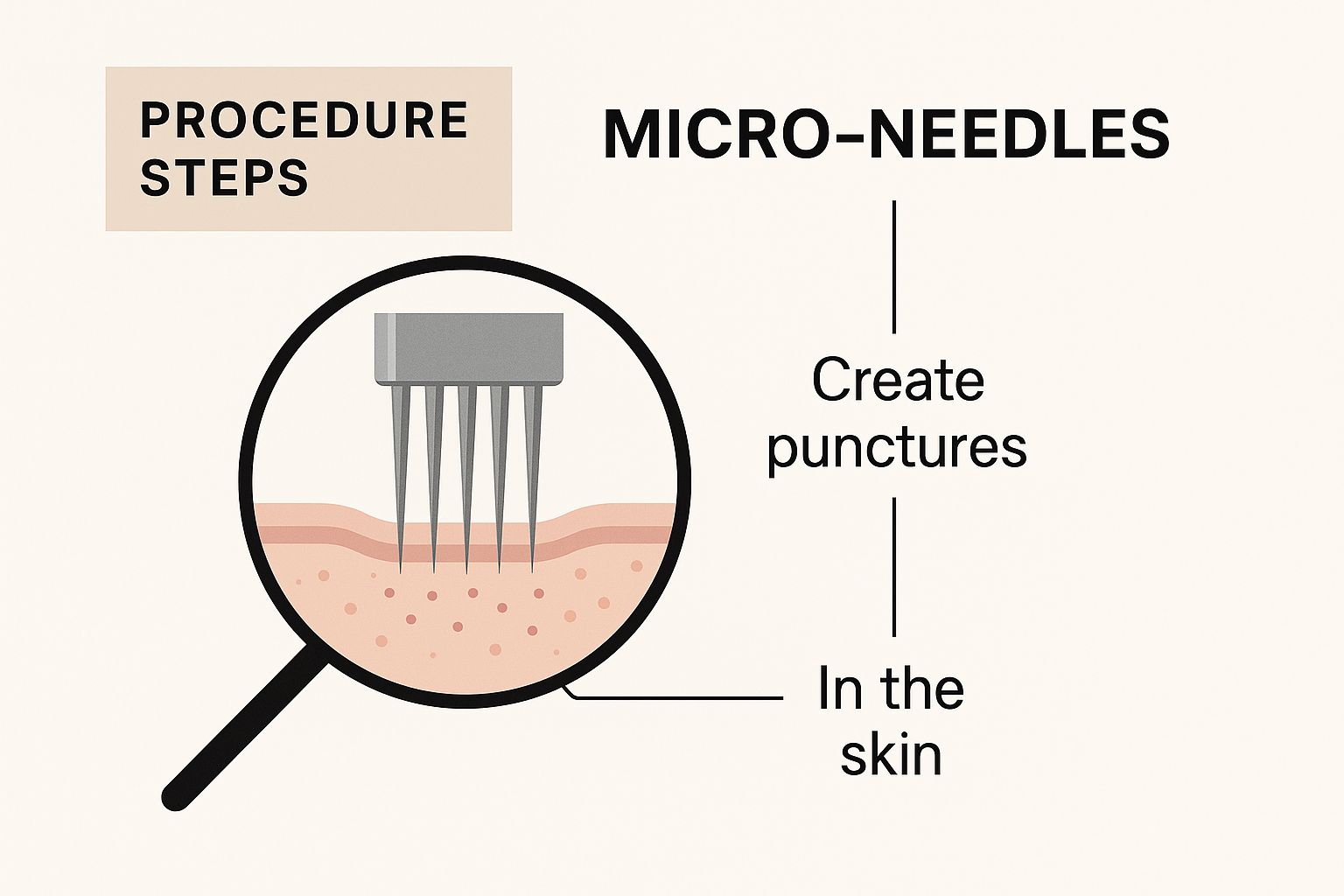 Infographic about microneedling for acne scars Infographic about microneedling for acne scars