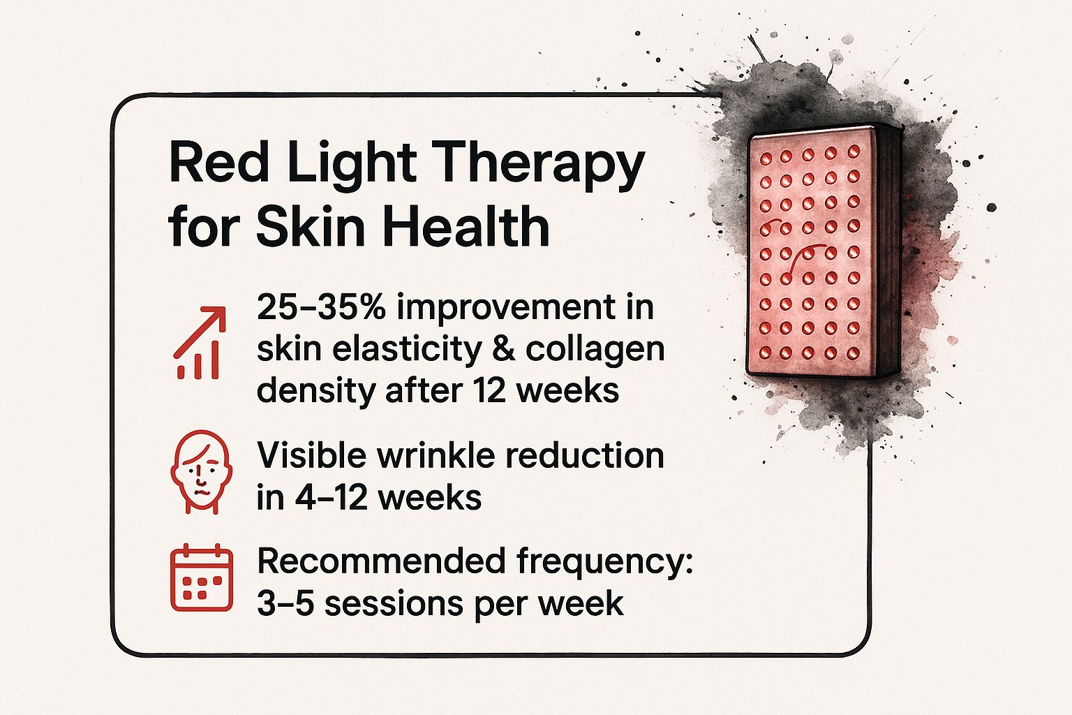 Infographic showing key data about Improved Skin Health and Anti-Aging