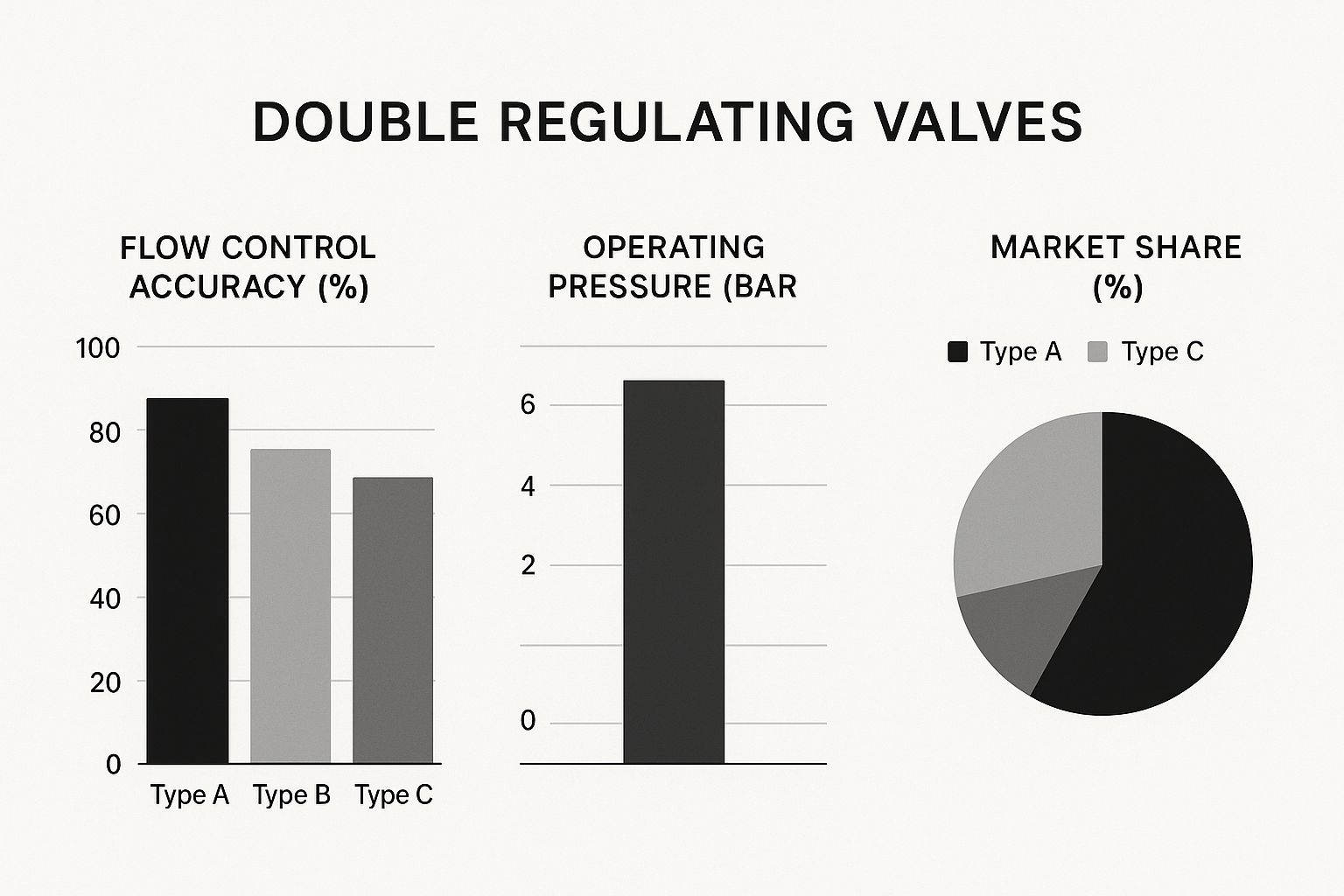 Infographic about double regulating valve