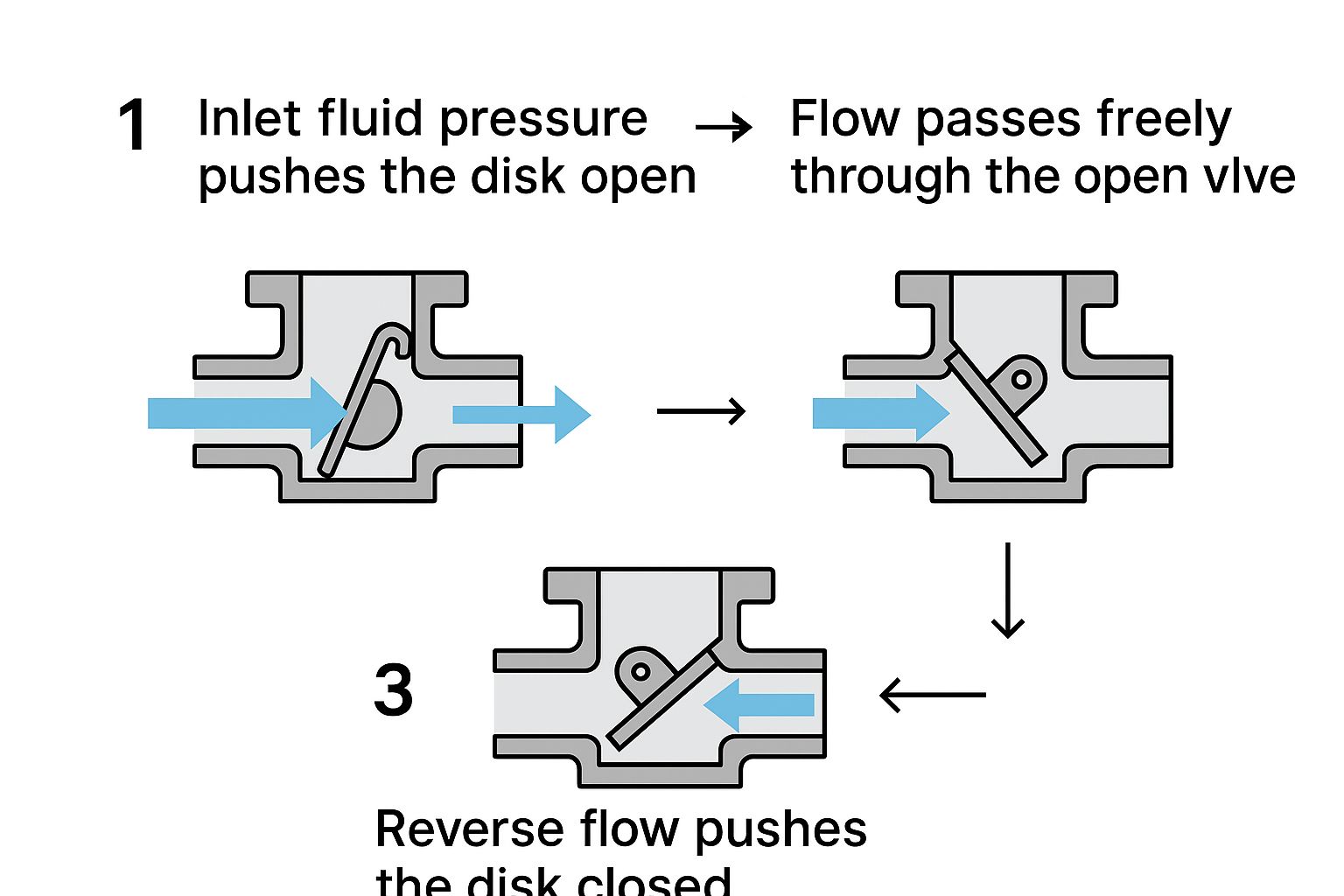 Infographic about non return check valves