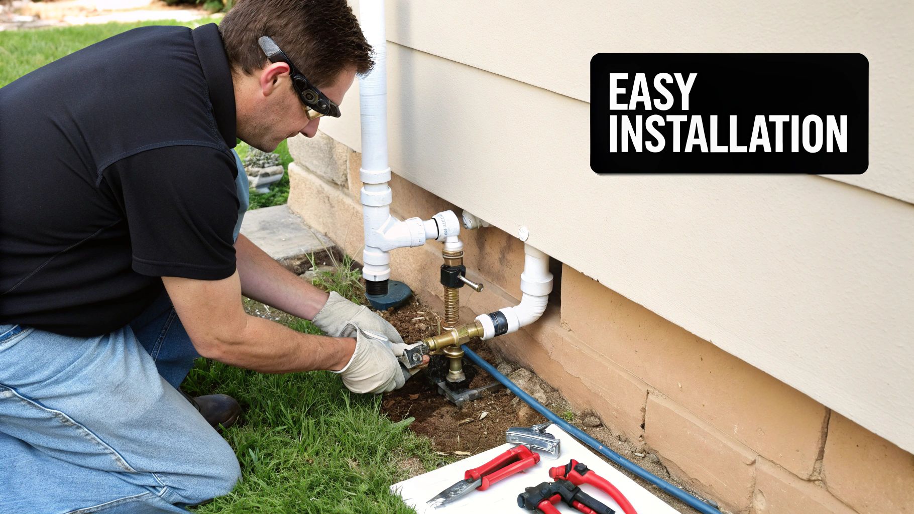 Properly installed non-return valves