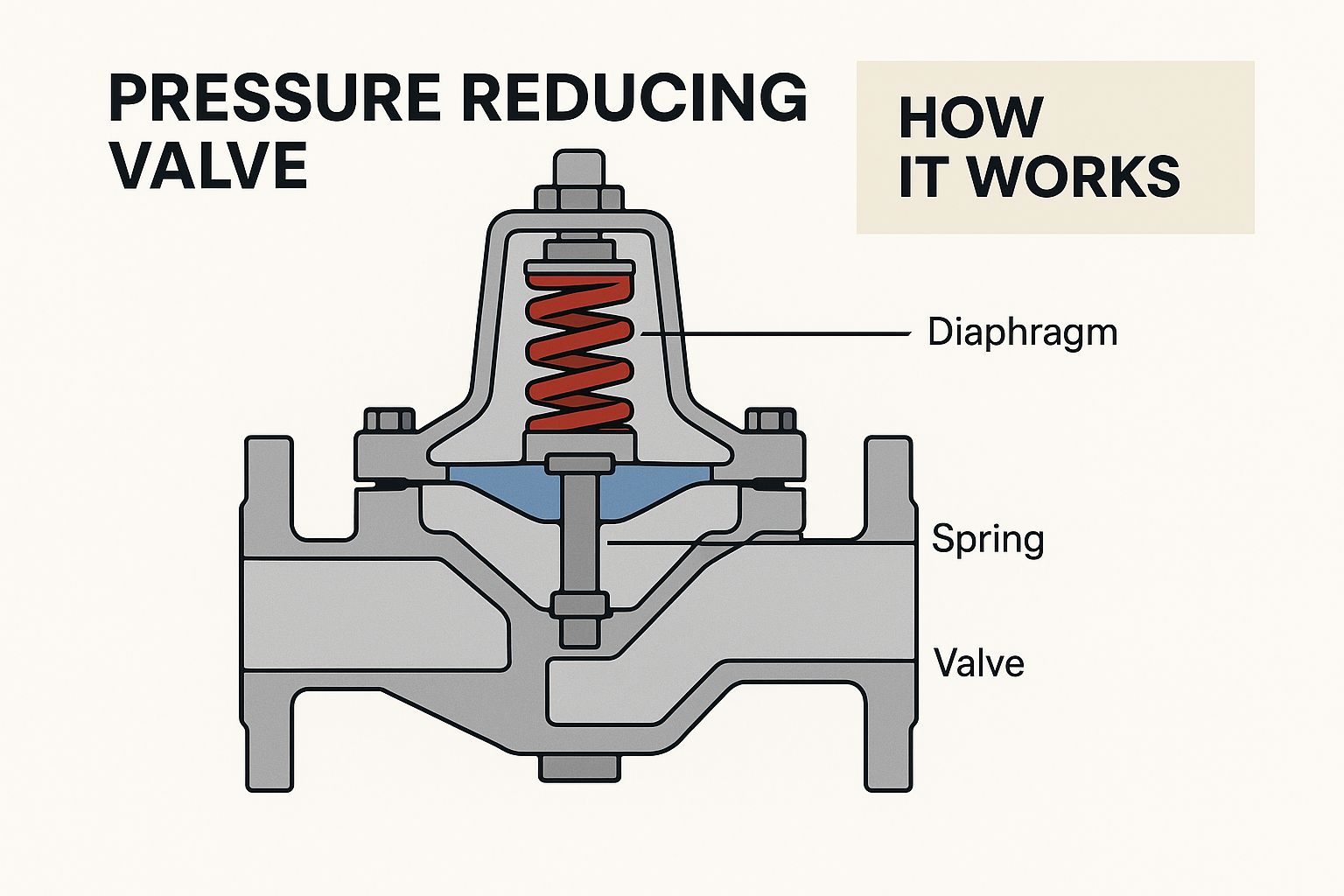Infographic about Pressure reducing valves for air and water