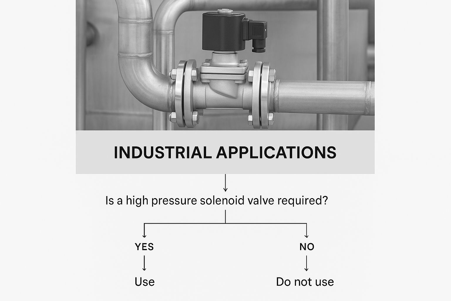 Infographic about high pressure solenoid valve