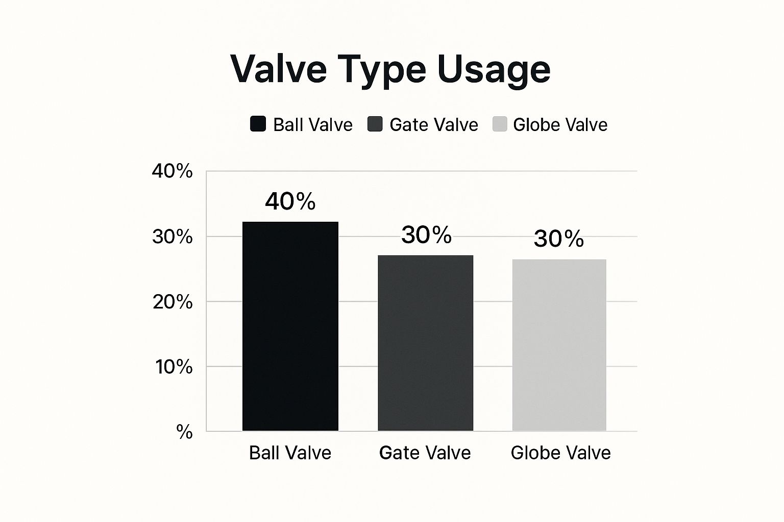 Infographic about water flow control valve