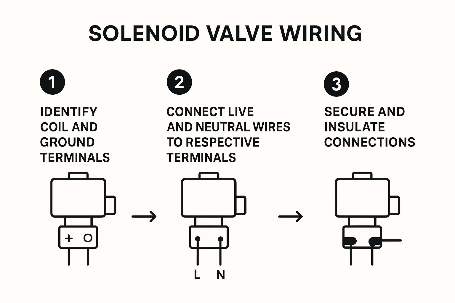 Infographic about solenoid valve wiring diagram