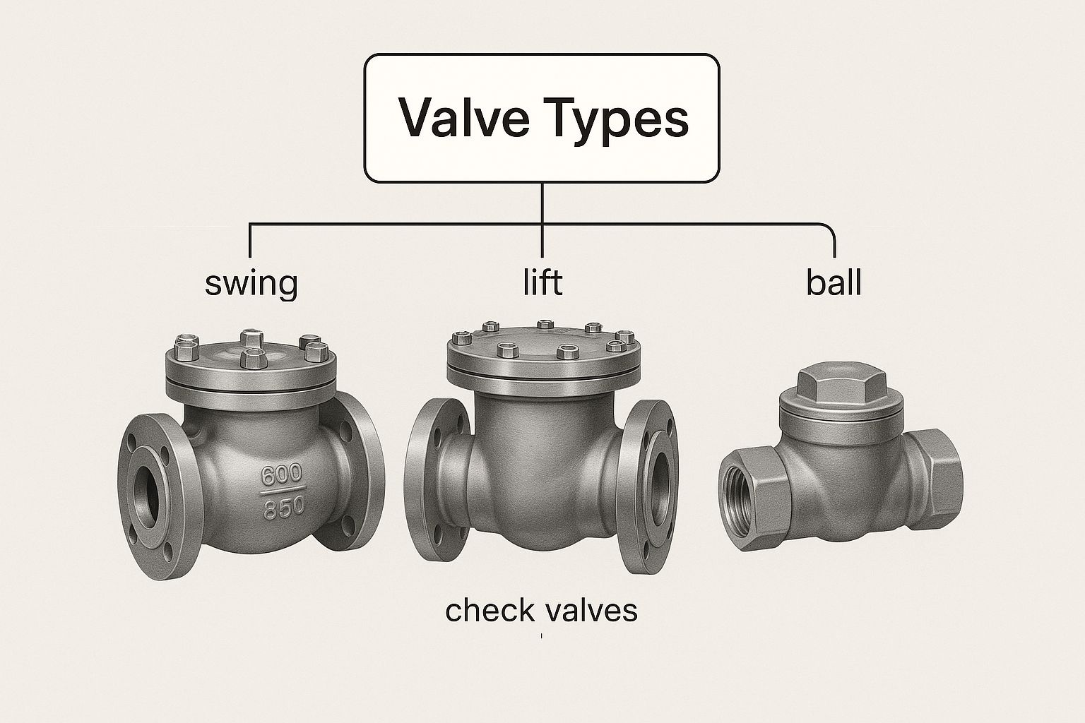 Infographic about non return check valve