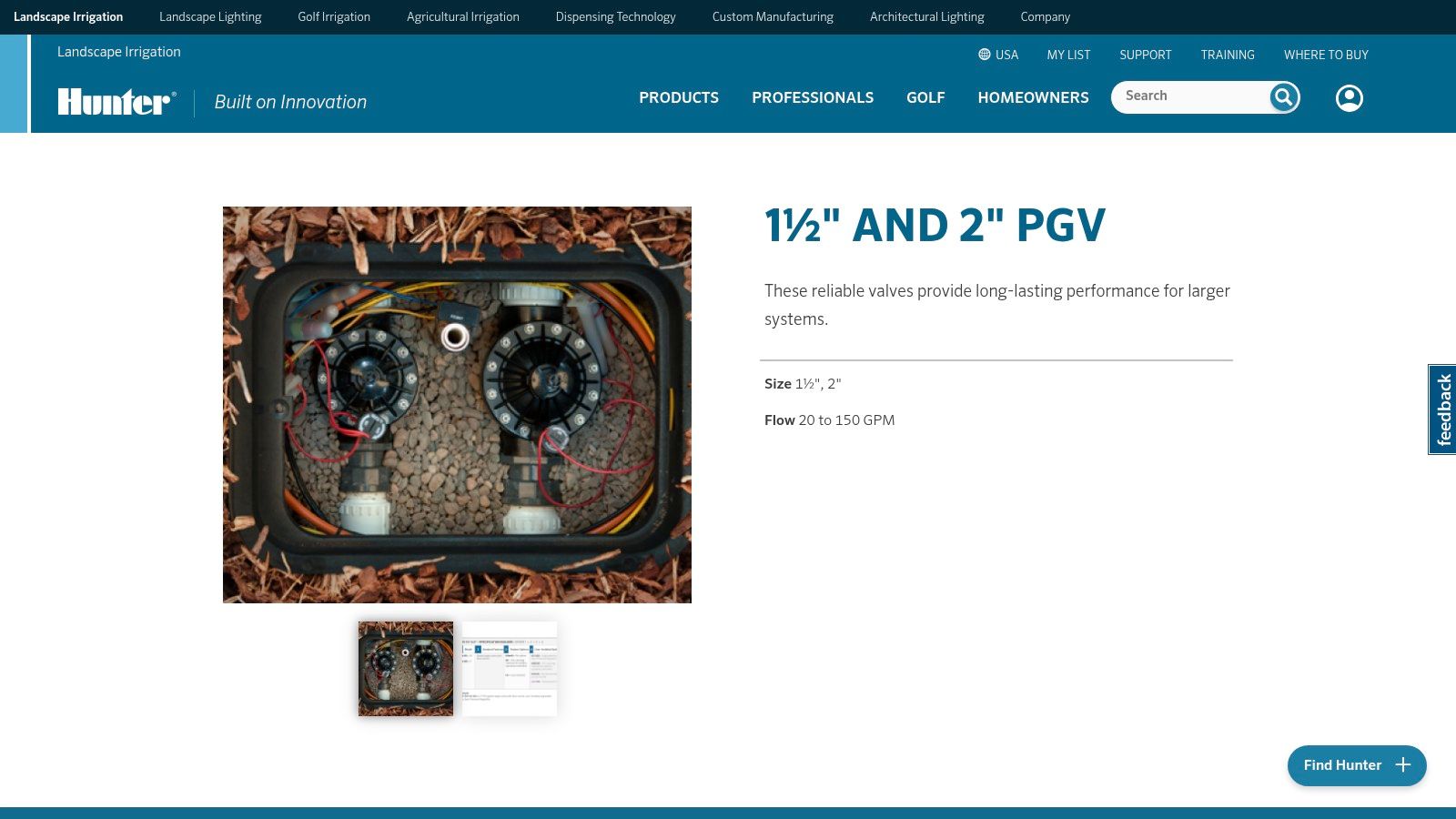 Hunter PGV-101G Valve