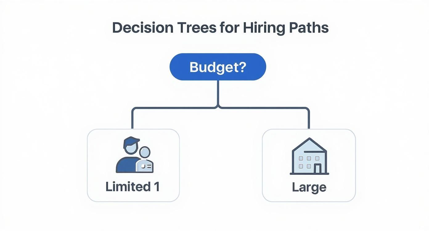 Infographic about how to hire web developer