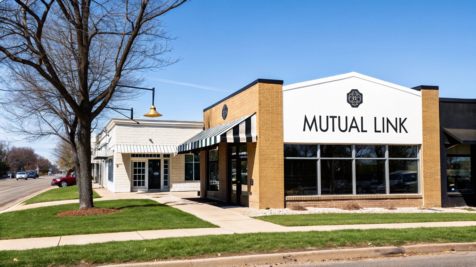 A digital handshake representing a reciprocal link agreement between two websites.