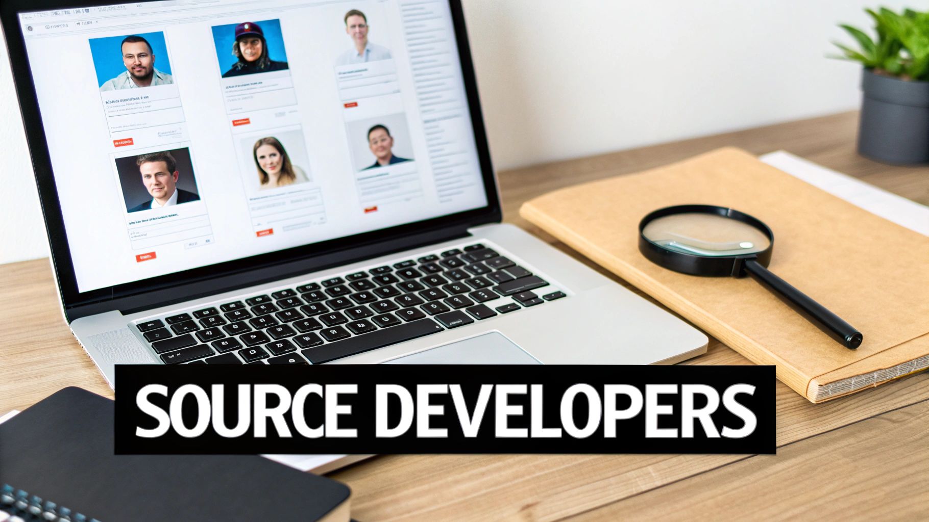 A woman conducting a job interview with a male candidate in a modern office setting.