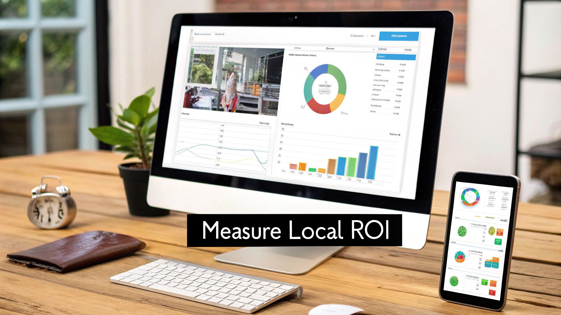 A person analyzing graphs and charts on a computer screen, representing SEO performance tracking.