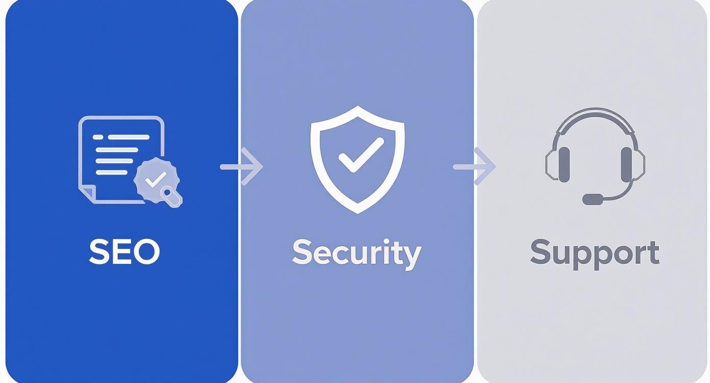 Infographic about how to choose wordpress theme