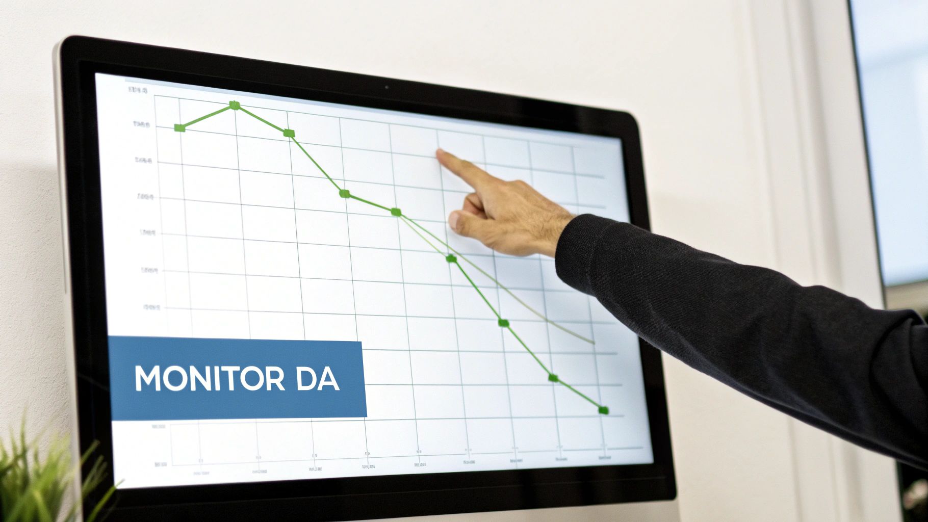 A digital dashboard showing website analytics and Domain Authority scores, illustrating the process of monitoring SEO performance.